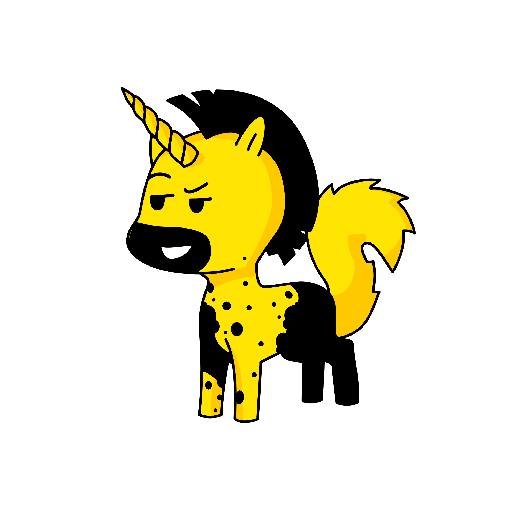 Bebê Amarelo, the unicorn