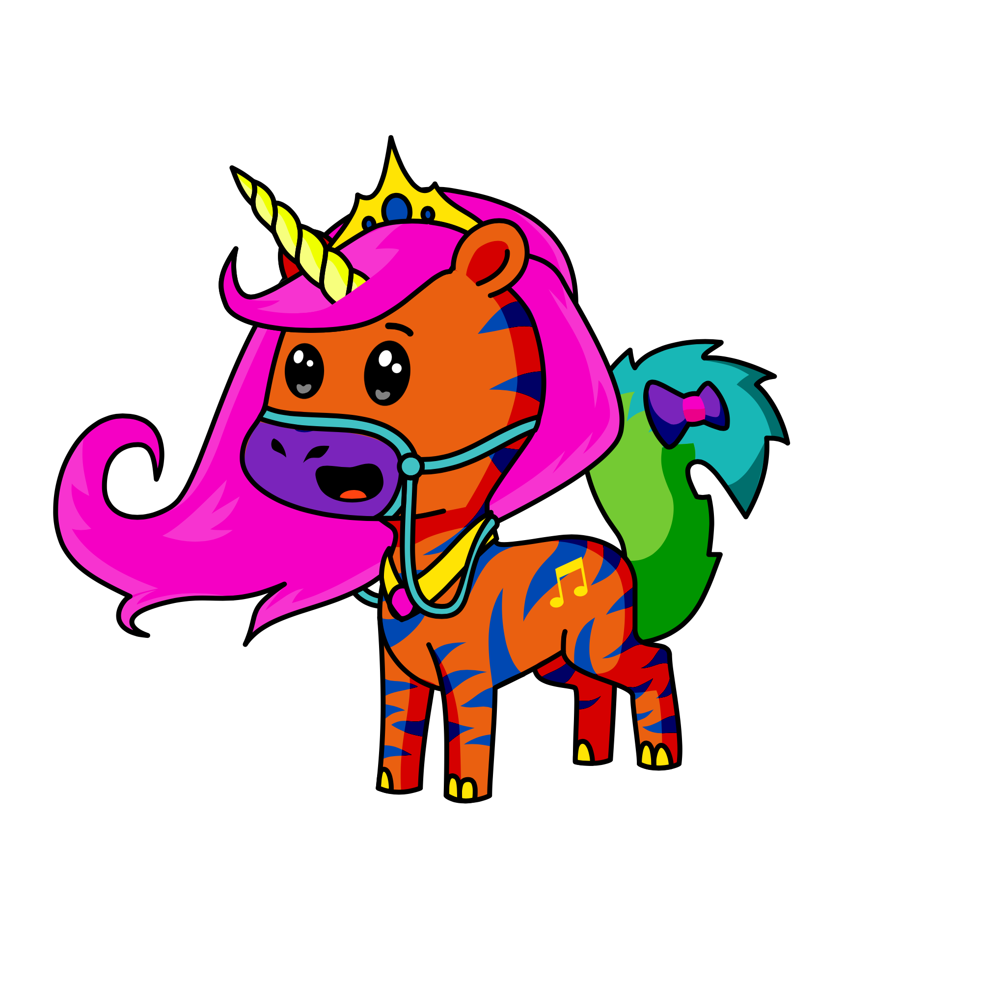 Cherrypop rasberry, the unicorn