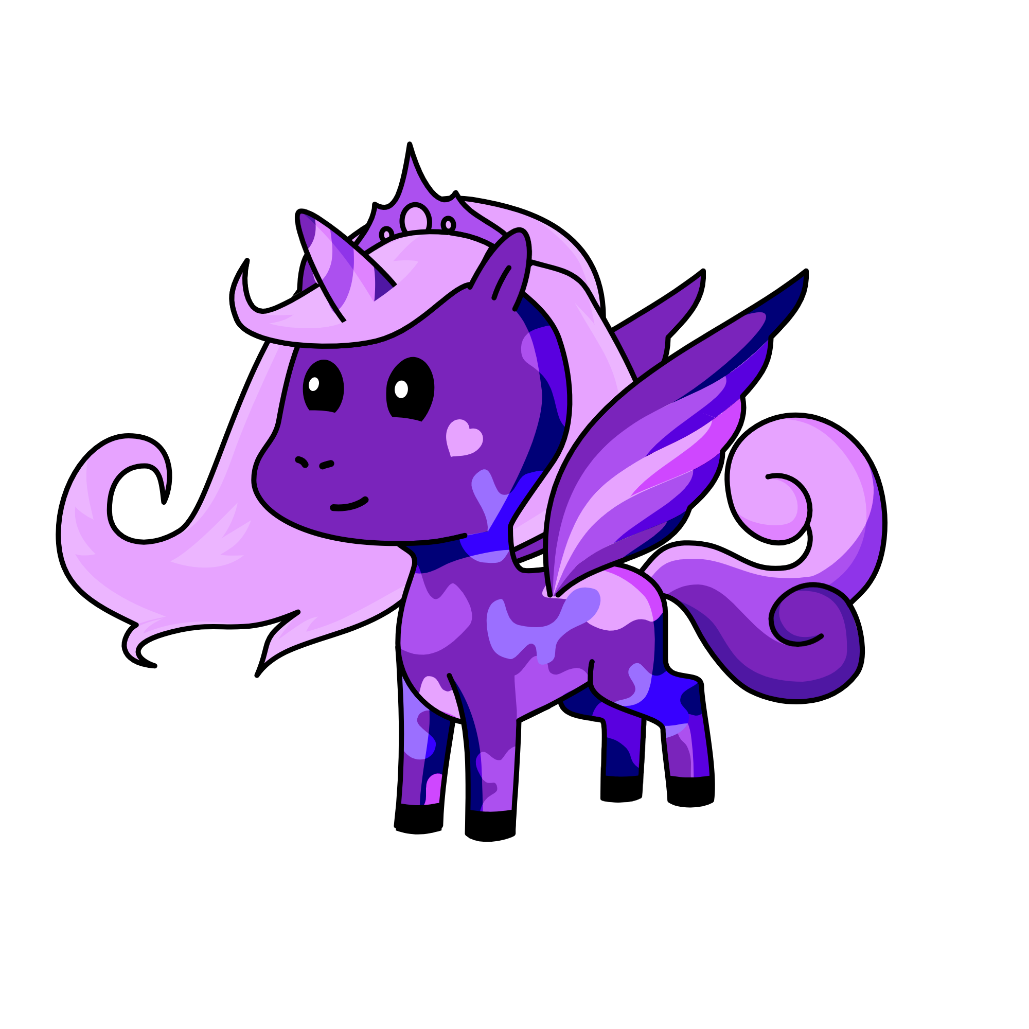 Violet, the unicorn