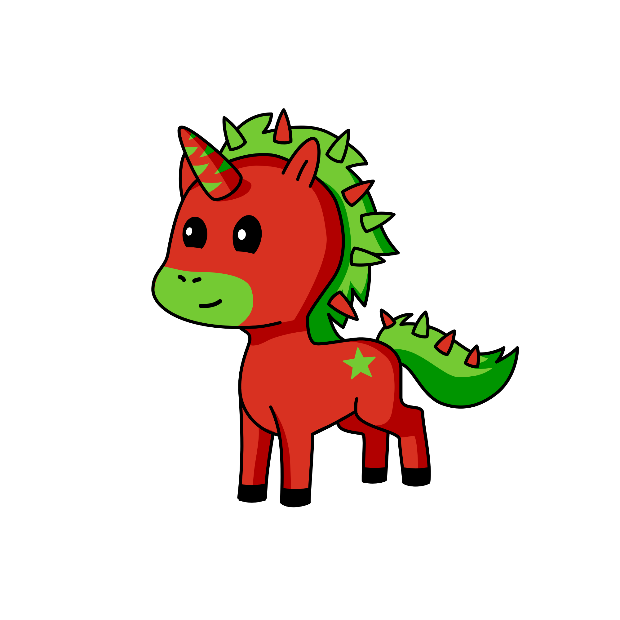 Xmas Unicorn , the unicorn