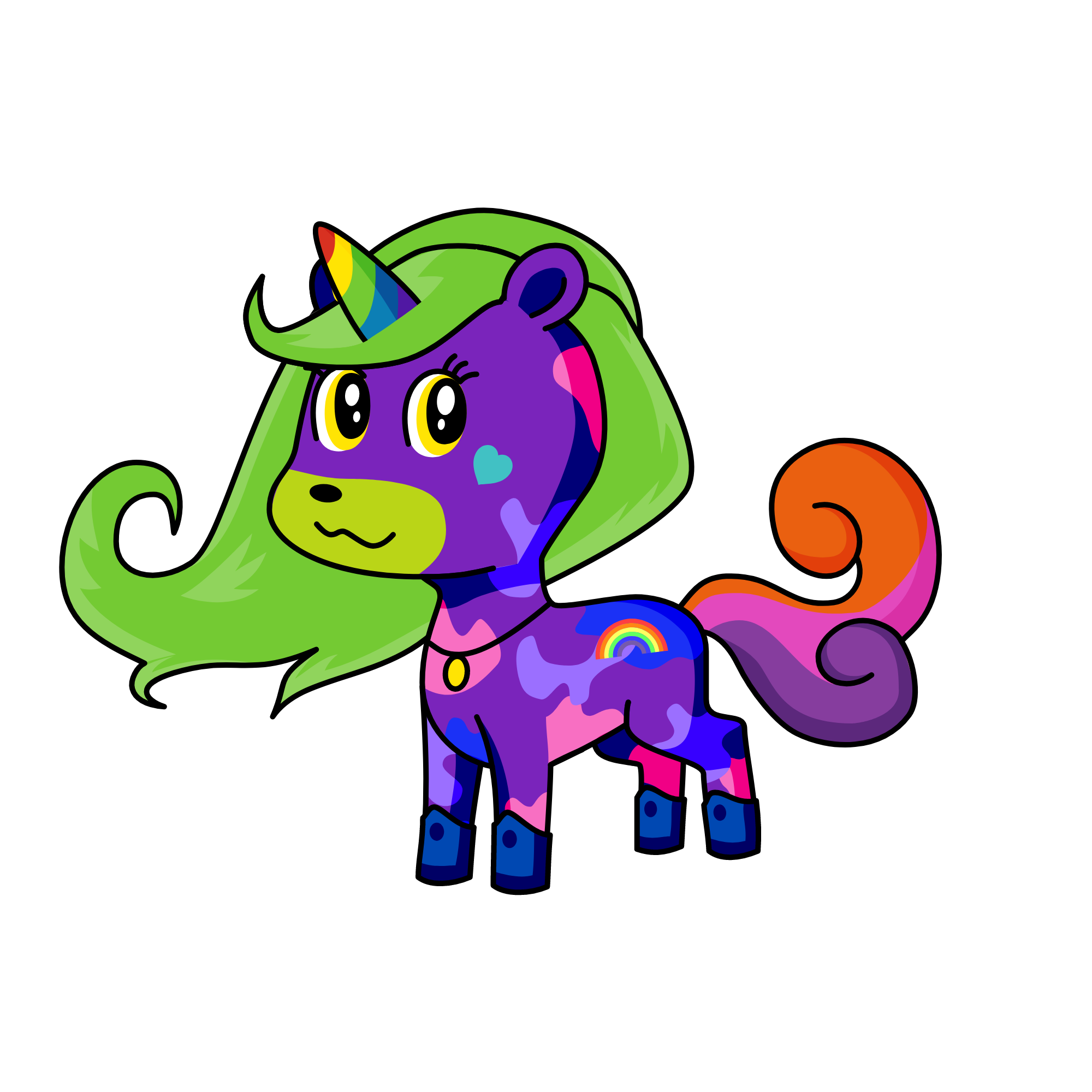 rainbow, the unicorn