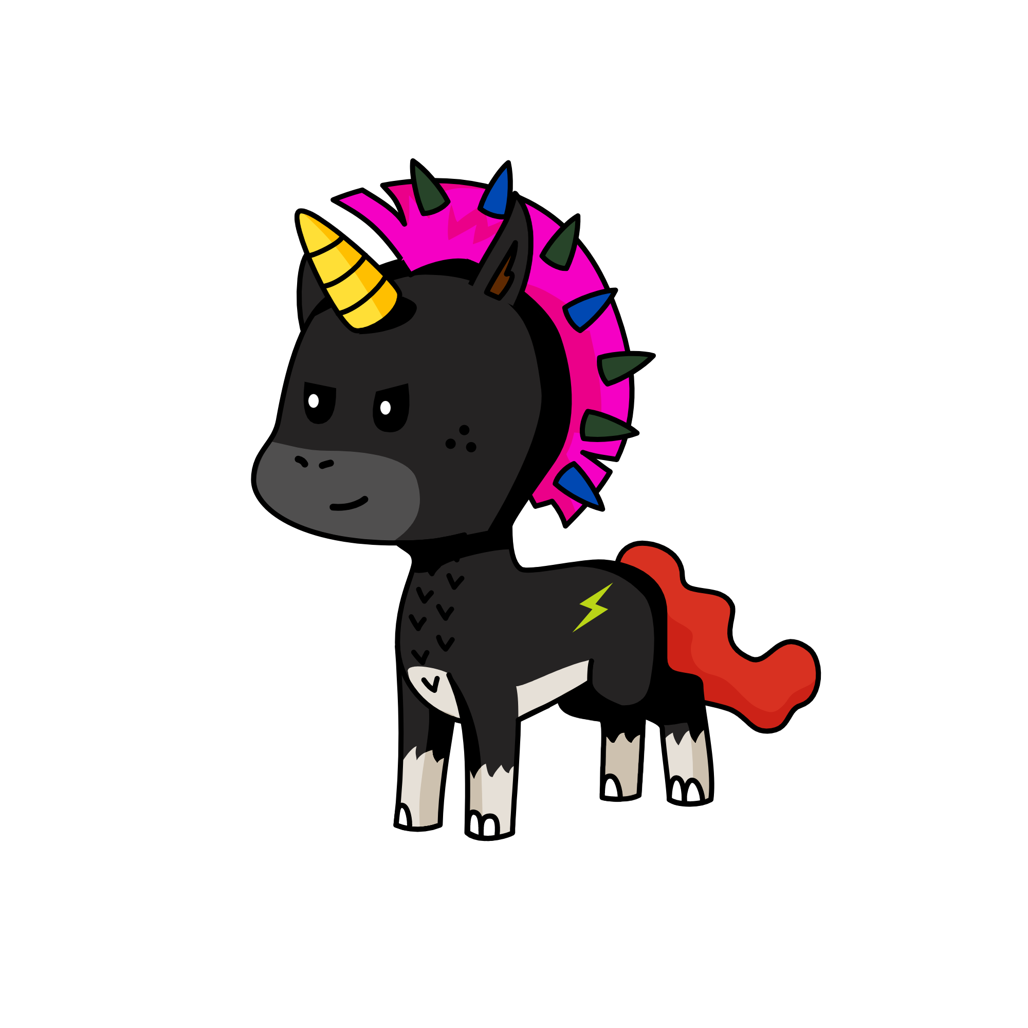 Shade, the unicorn