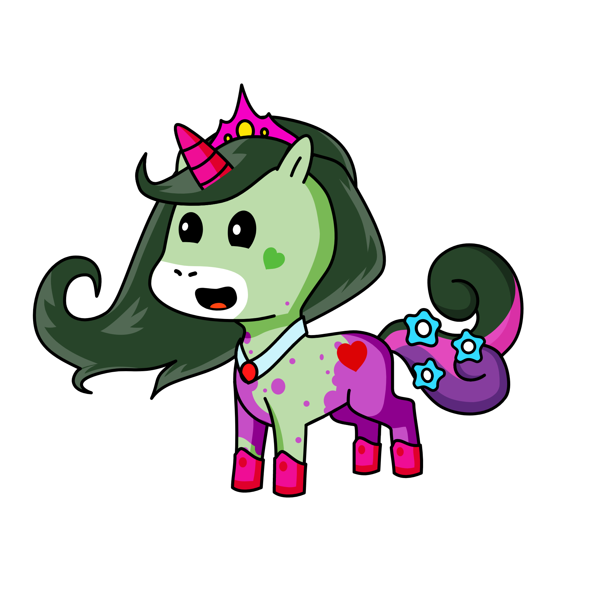 Queen Pricilla, the unicorn