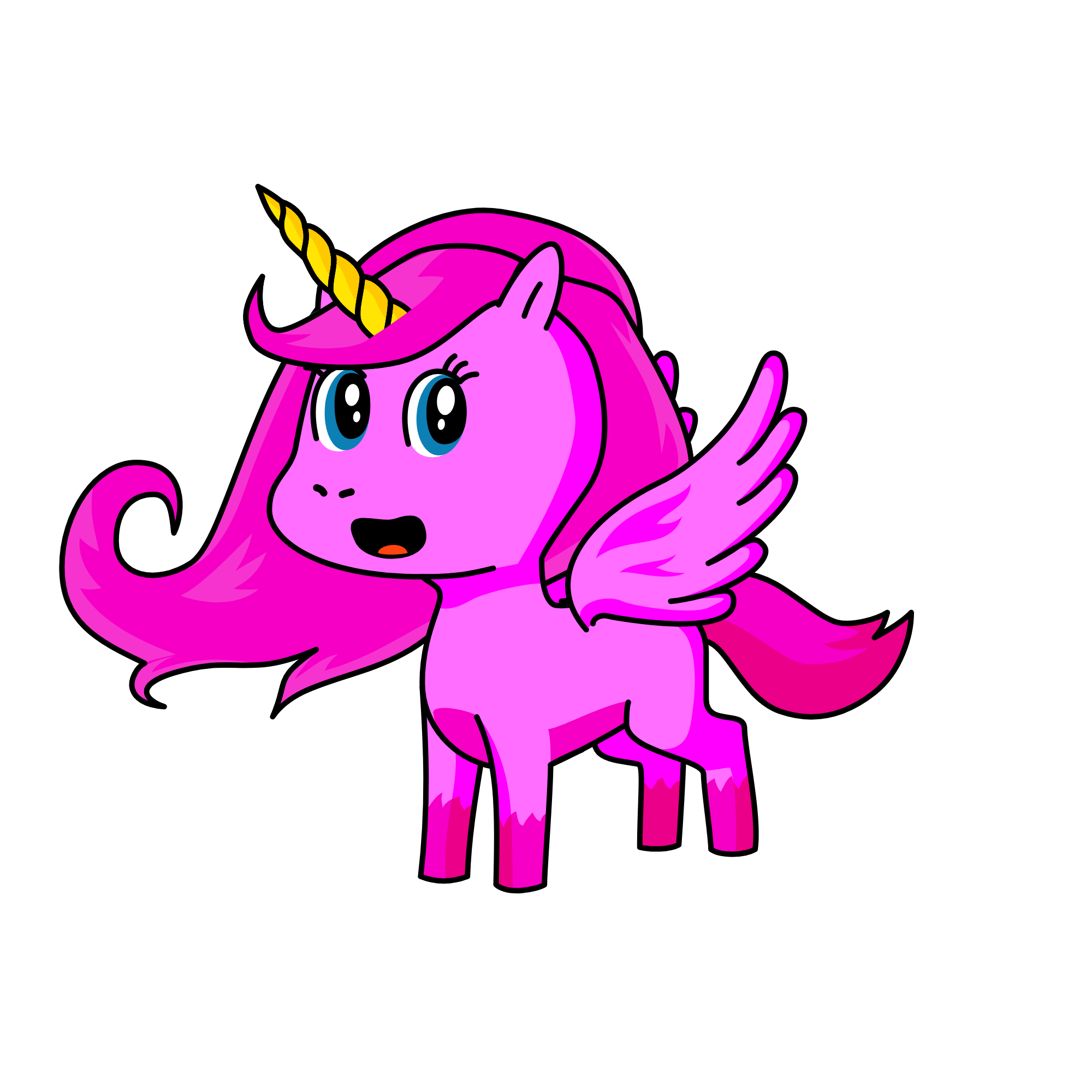 pink, the unicorn