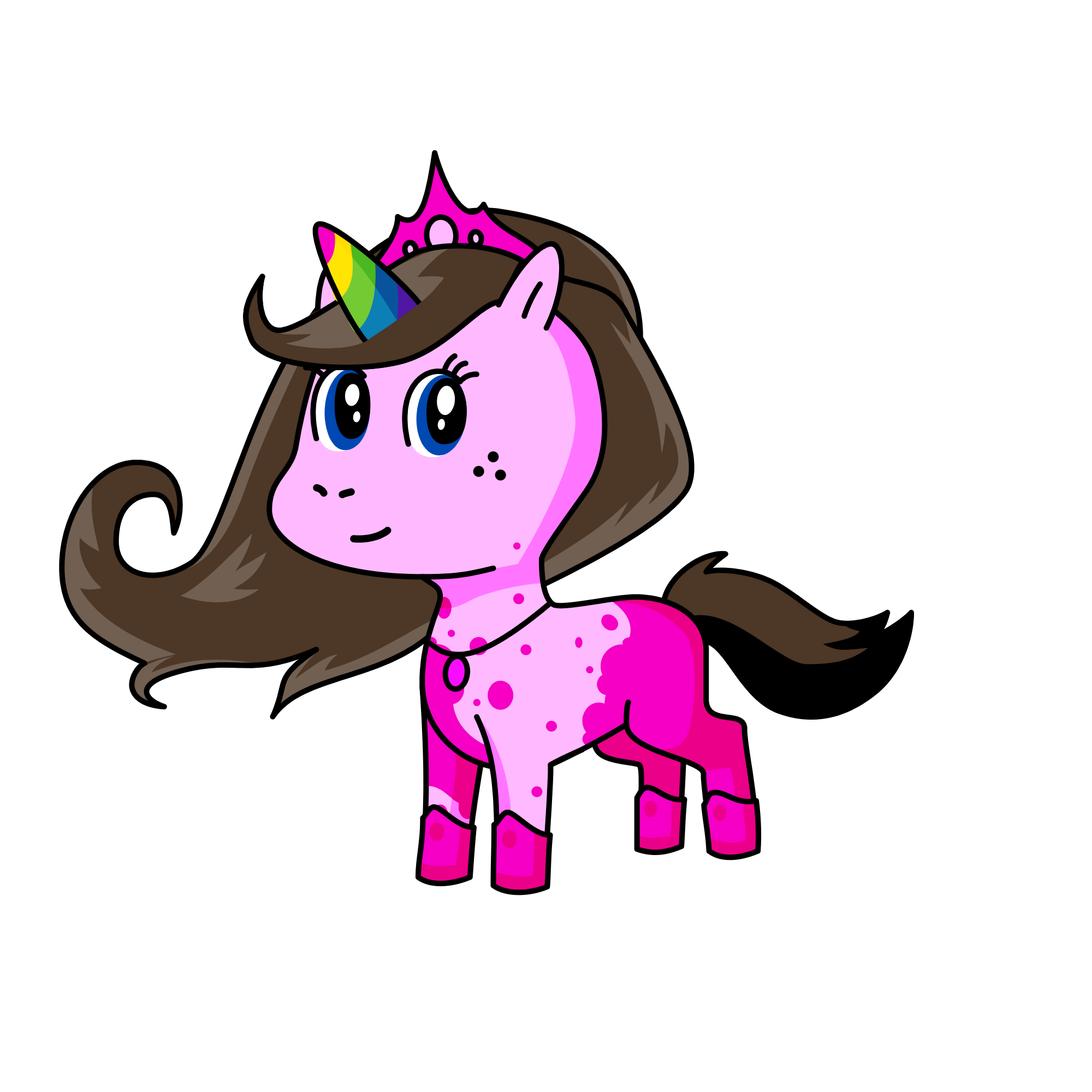 Princess Rosa, the unicorn