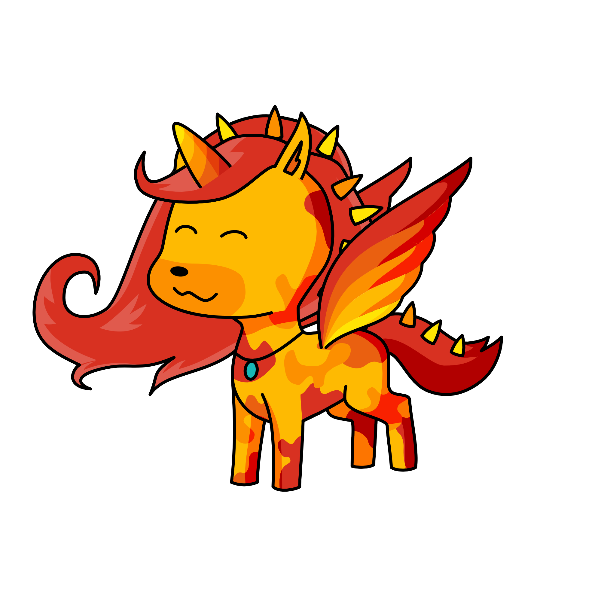 Flame, the unicorn