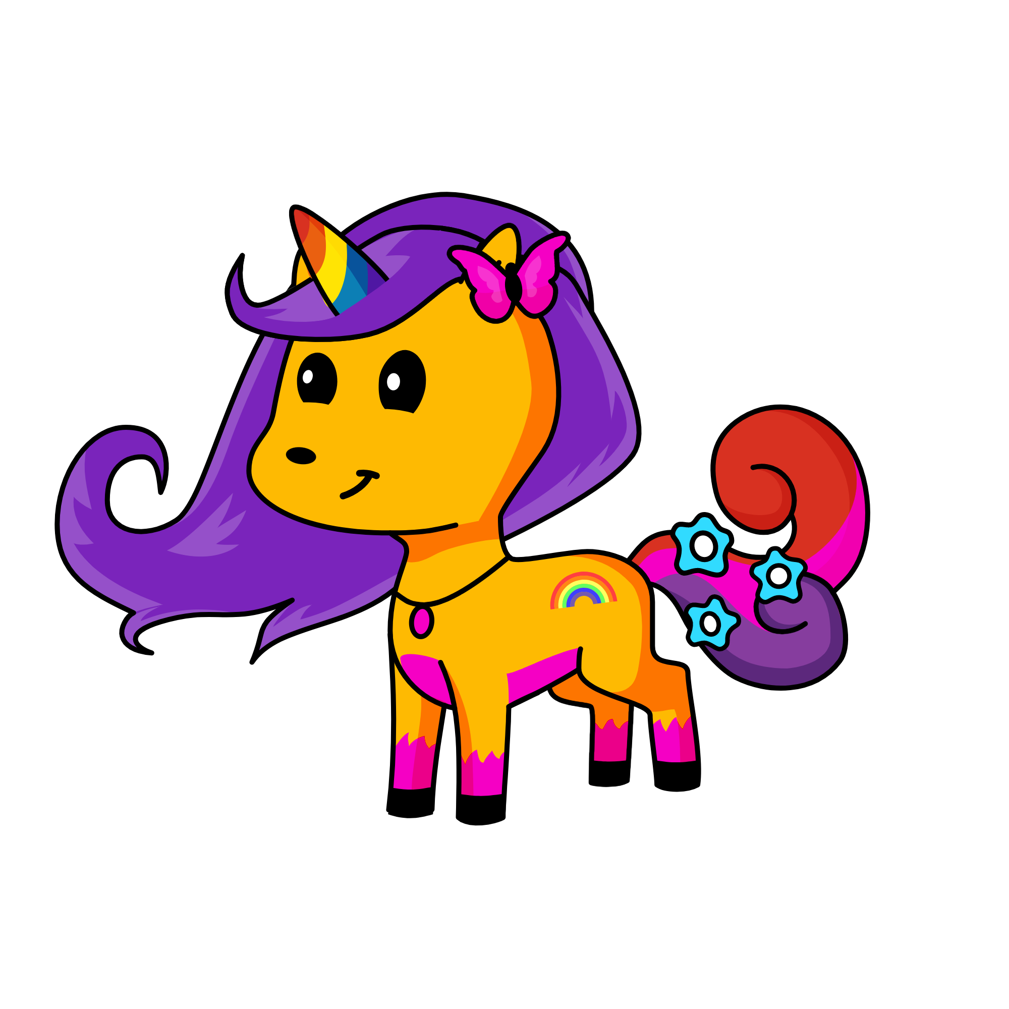 Rainbow brightstar💞💖💗, the unicorn