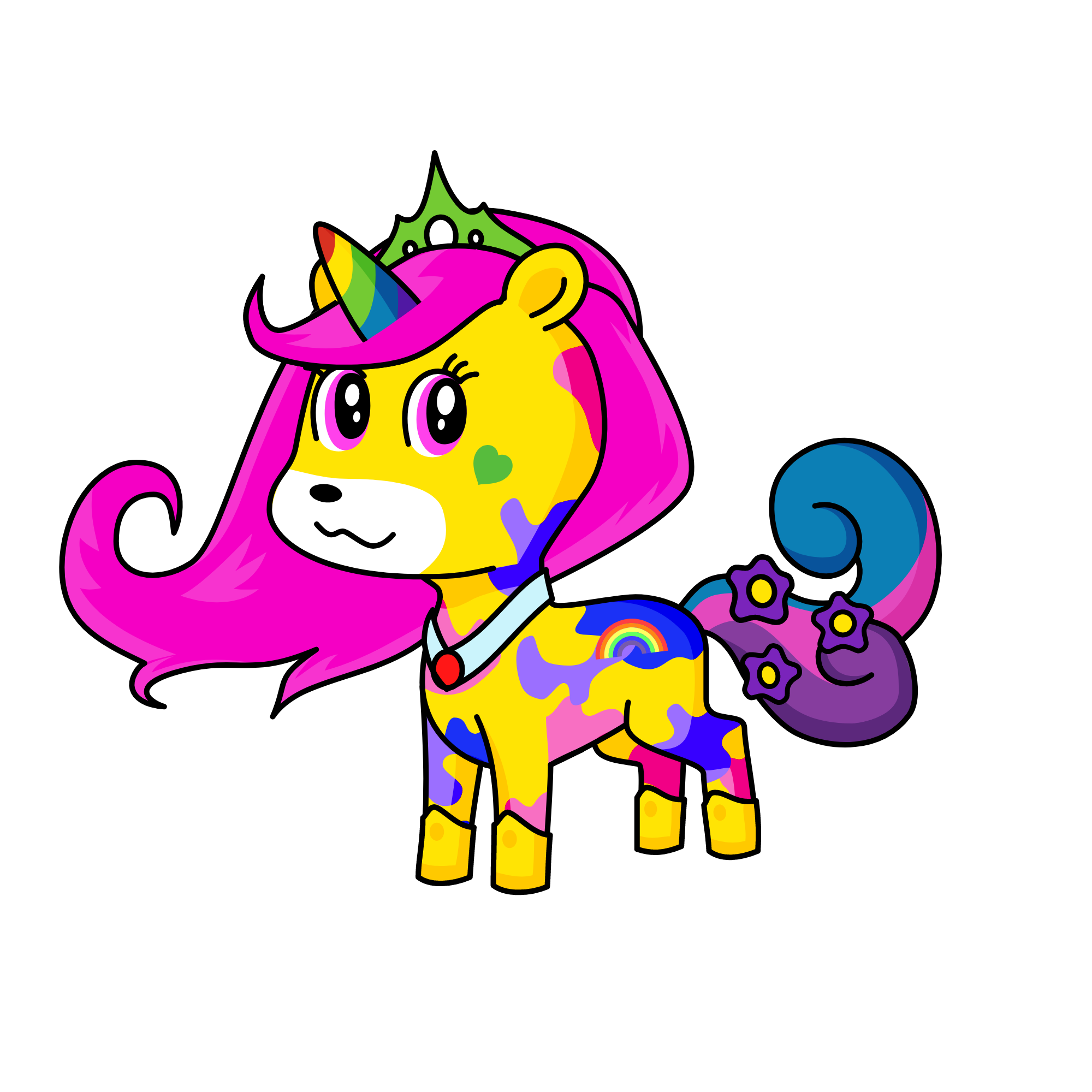 COLOUR, the unicorn