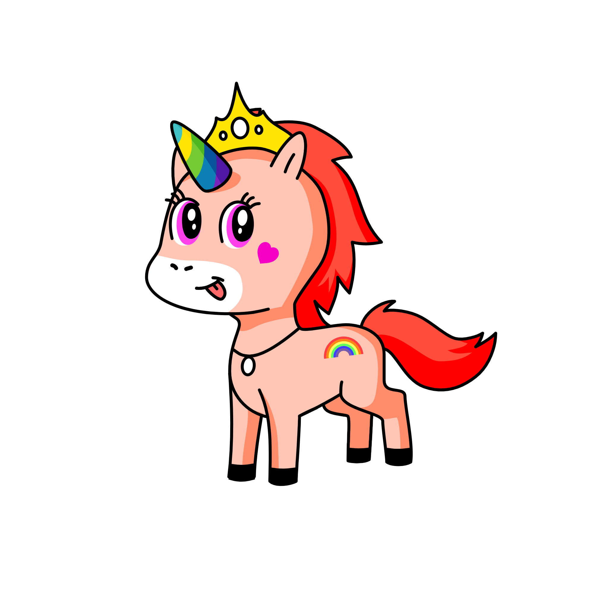 雪, the unicorn