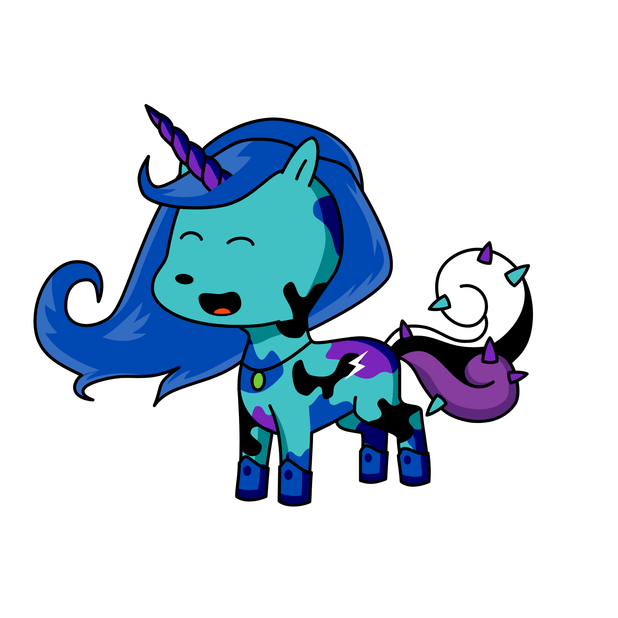 shy sky, the unicorn
