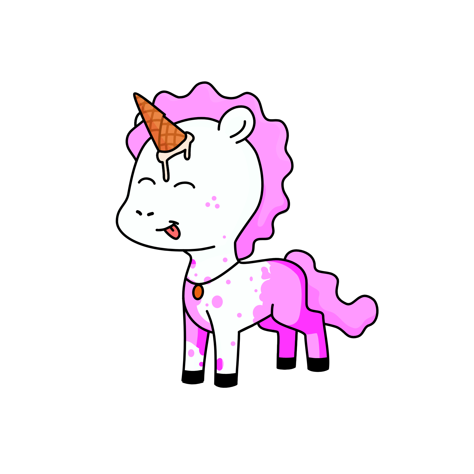 cream, the unicorn