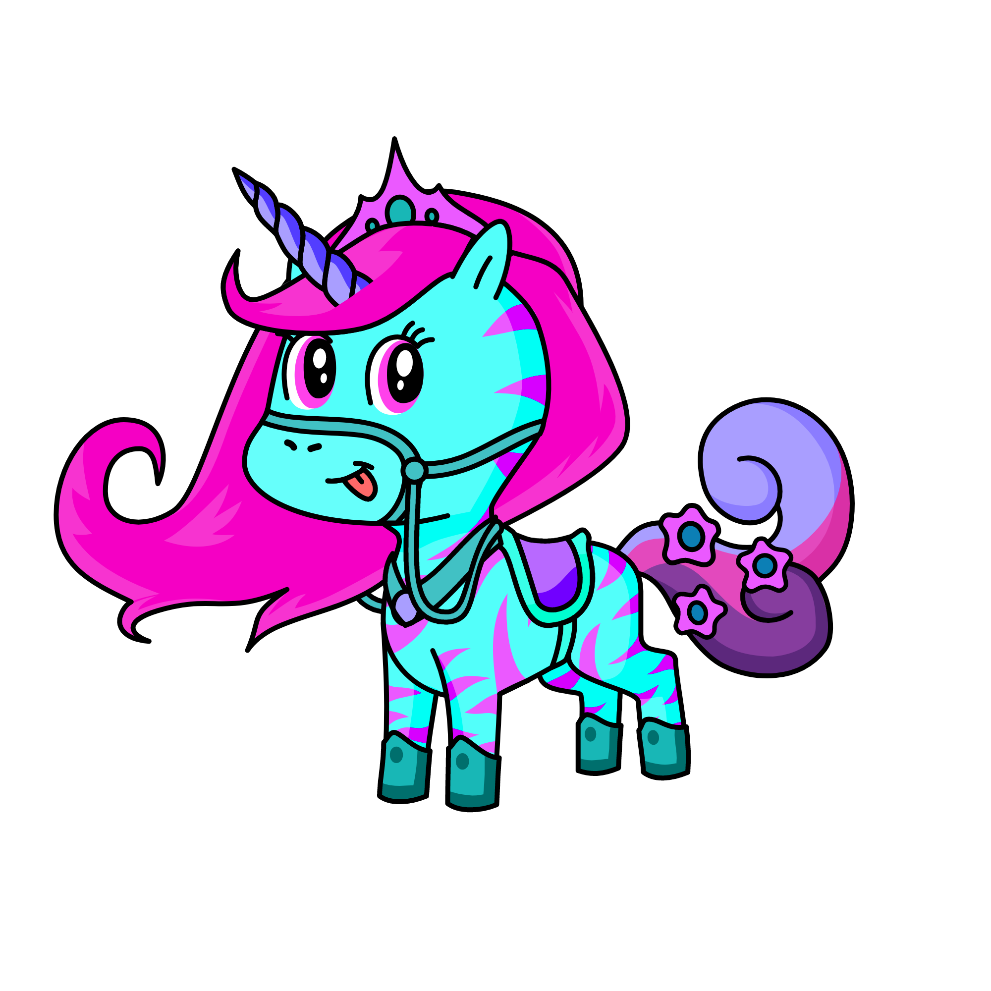 snowy, the unicorn
