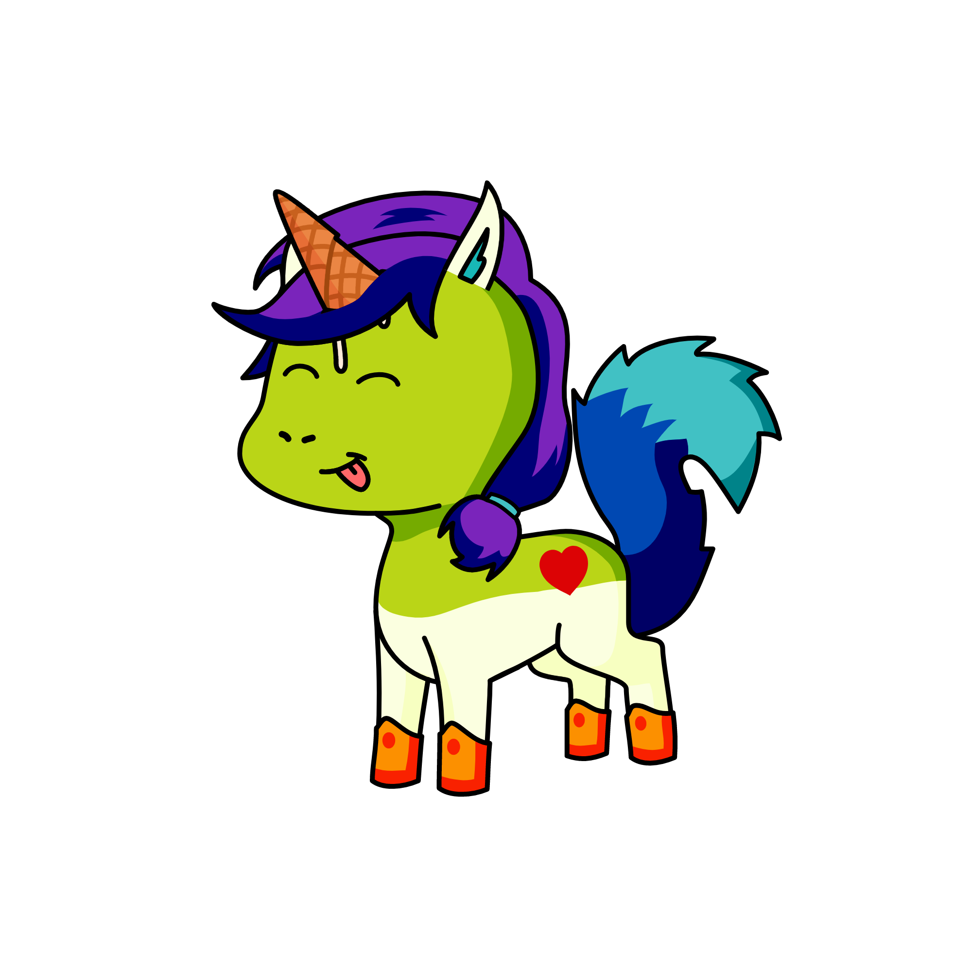Frost the ice cream unicorn, the unicorn