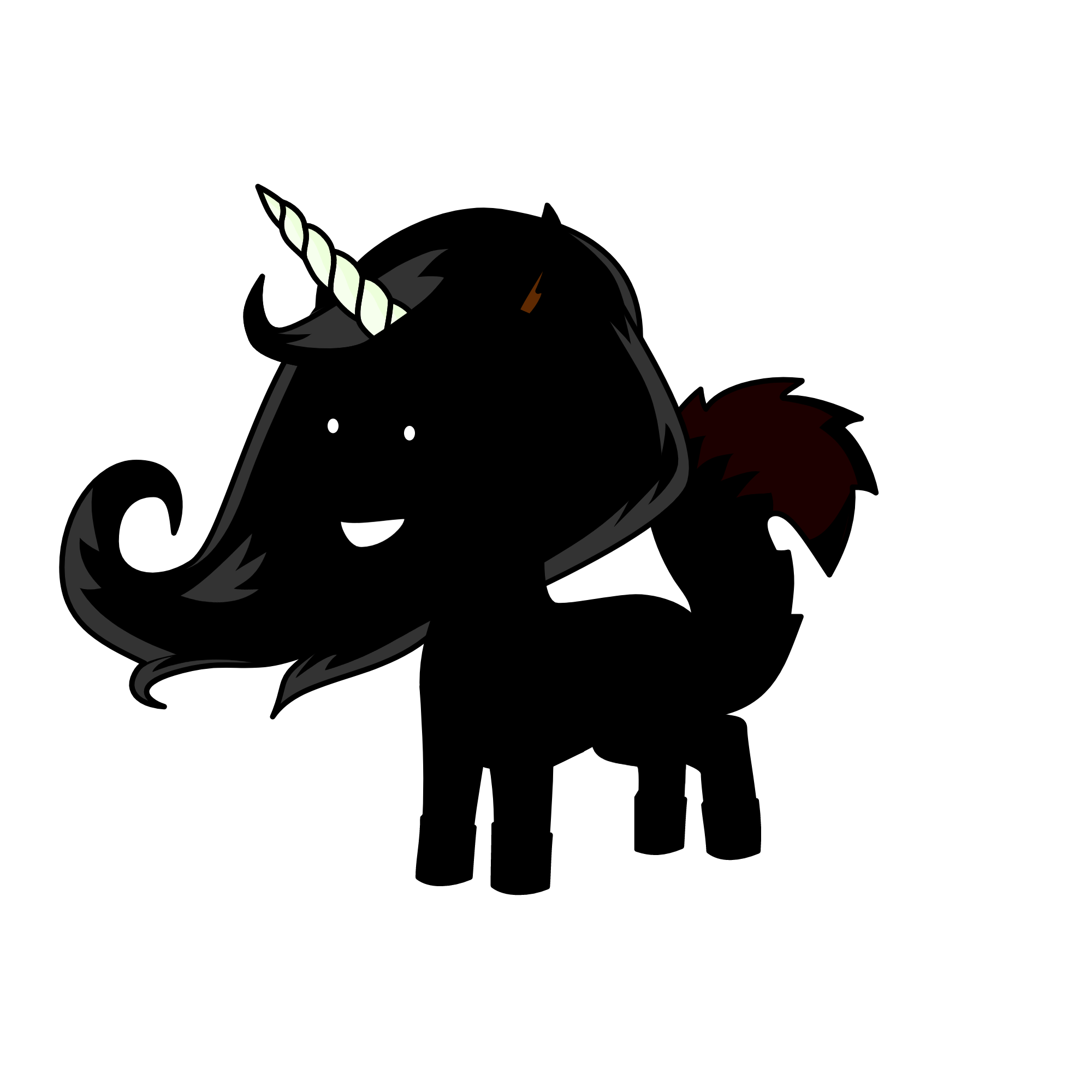 scary girl, the unicorn