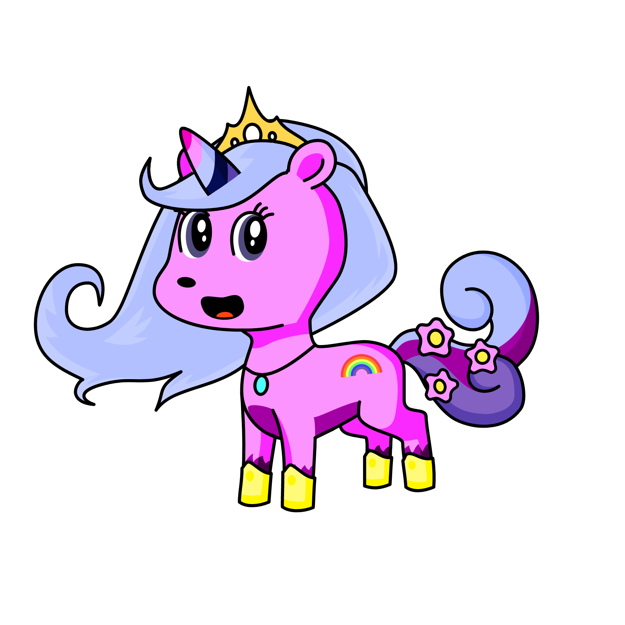 Fluzzi, the unicorn