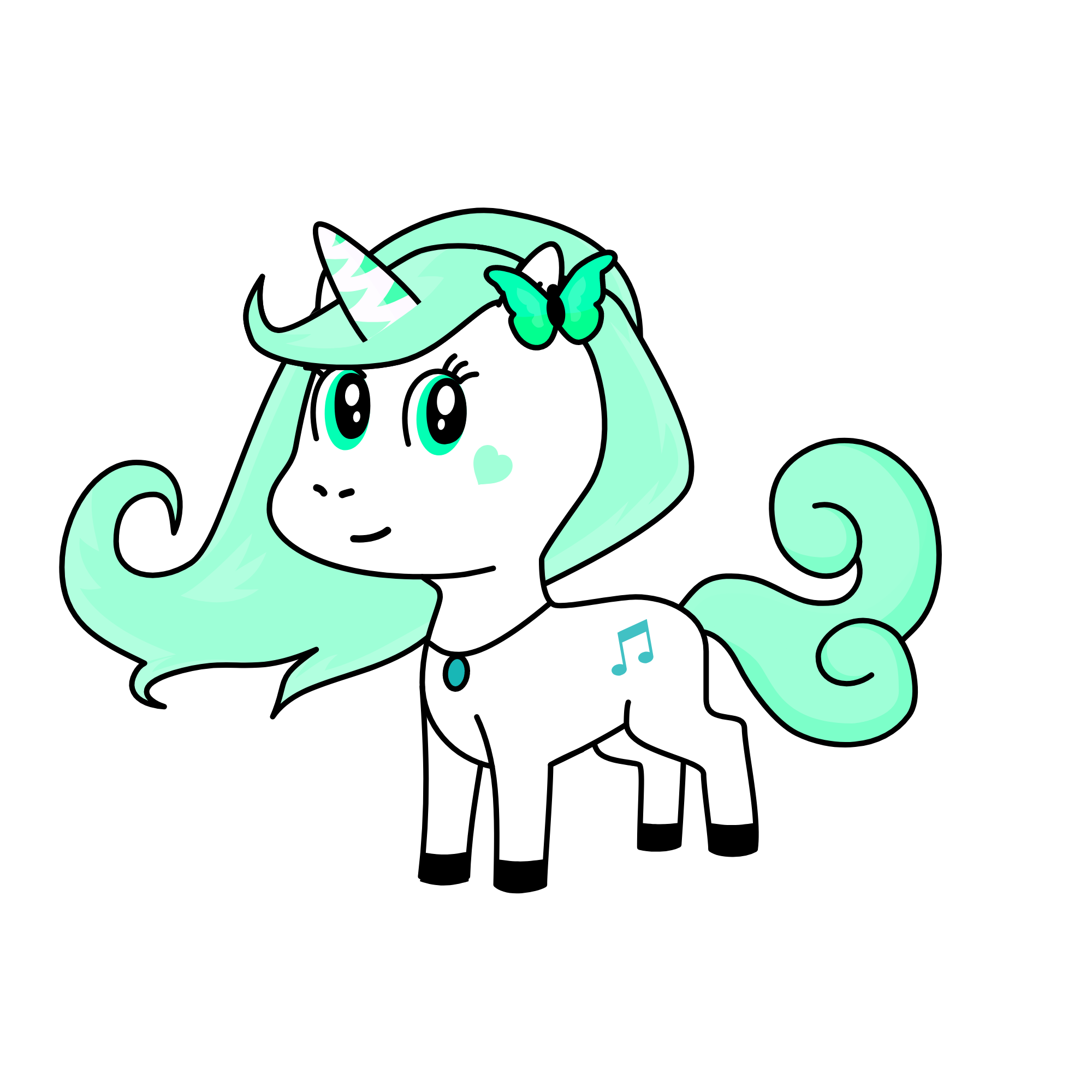 Mintey fresh, the unicorn