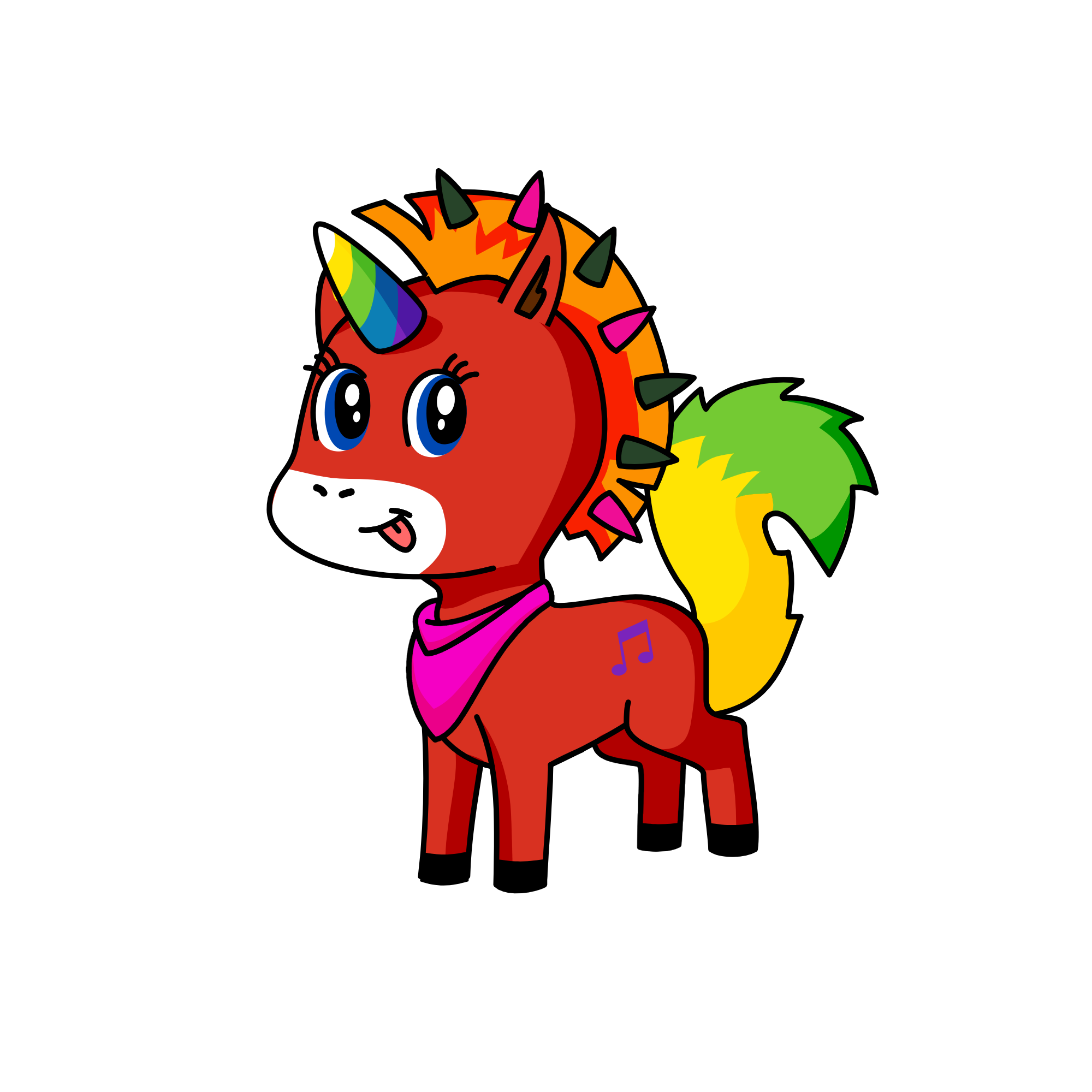 Rainbow Unicorn Sparkles, the unicorn