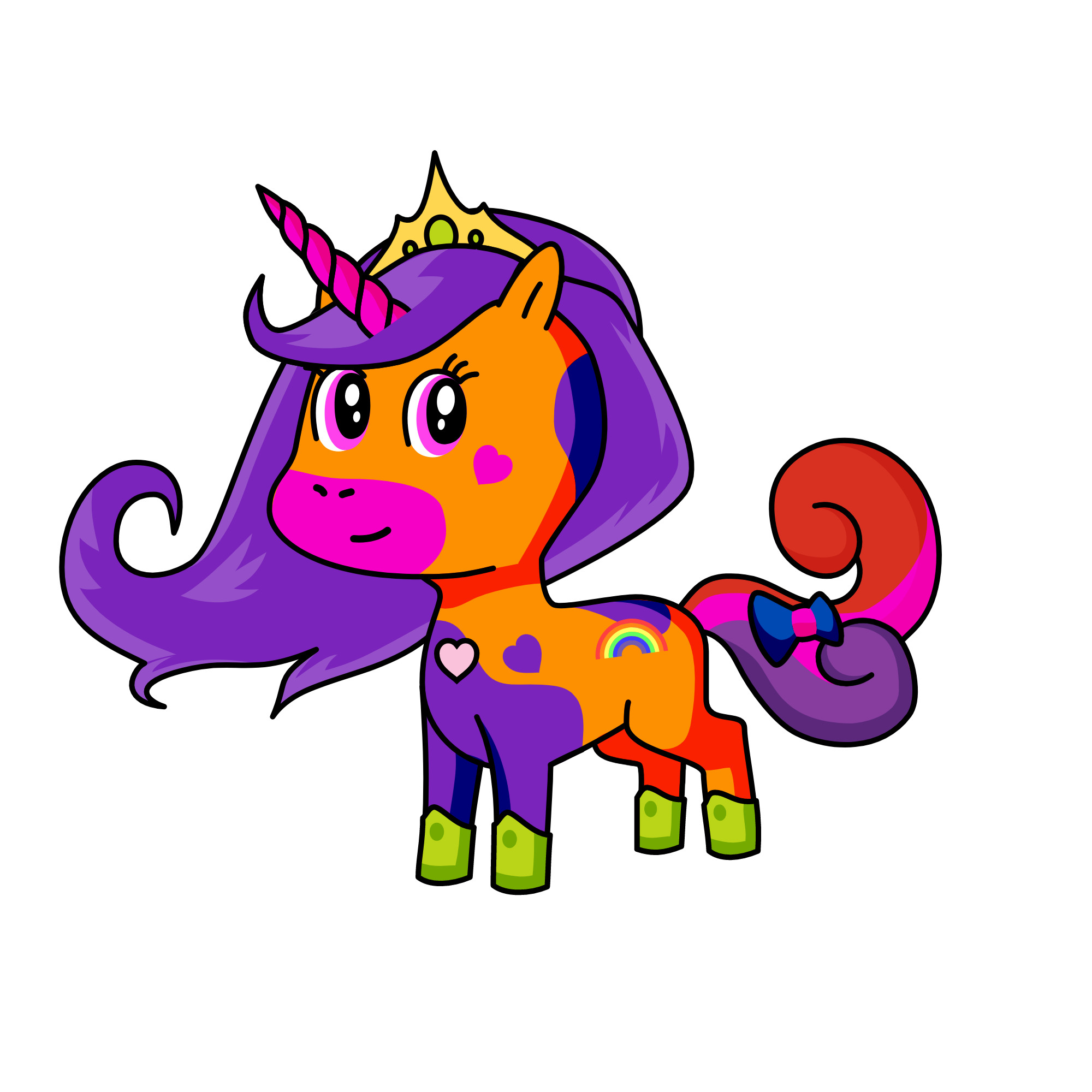 Queen WindBlow, the unicorn