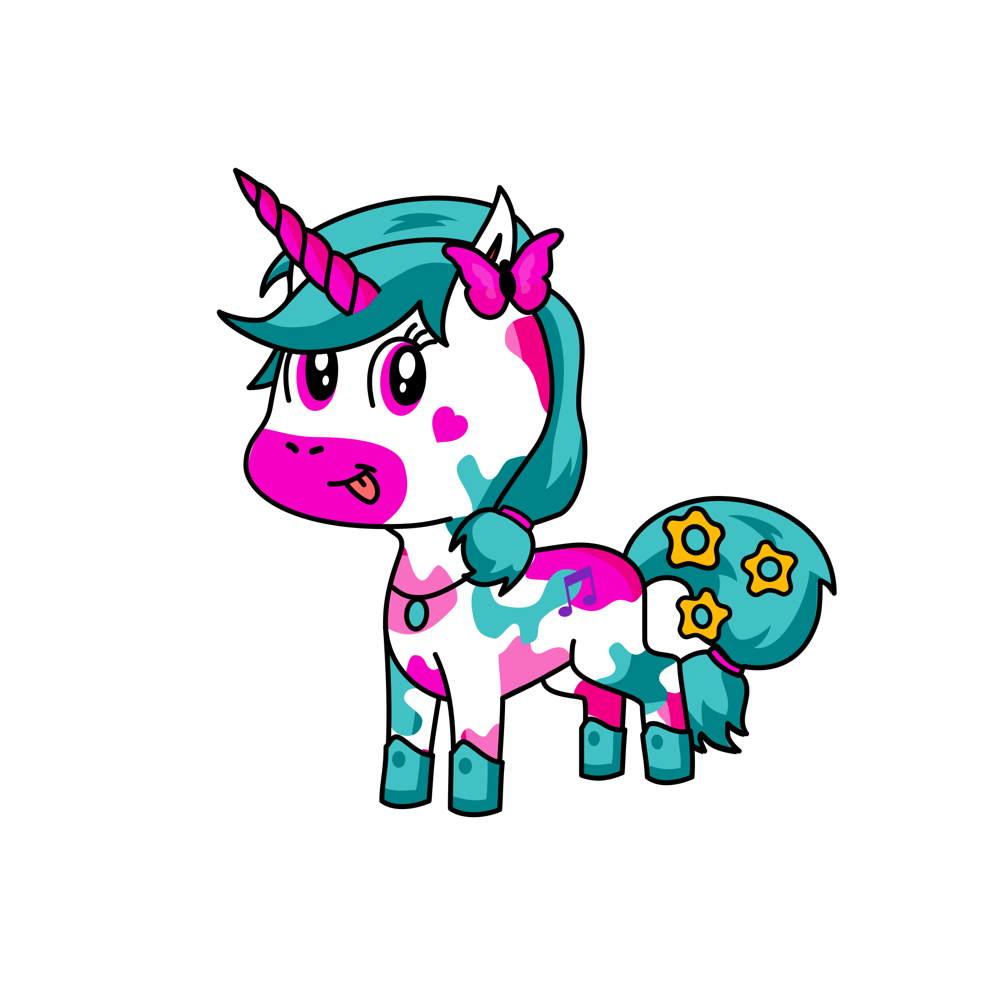 butterfly , the unicorn