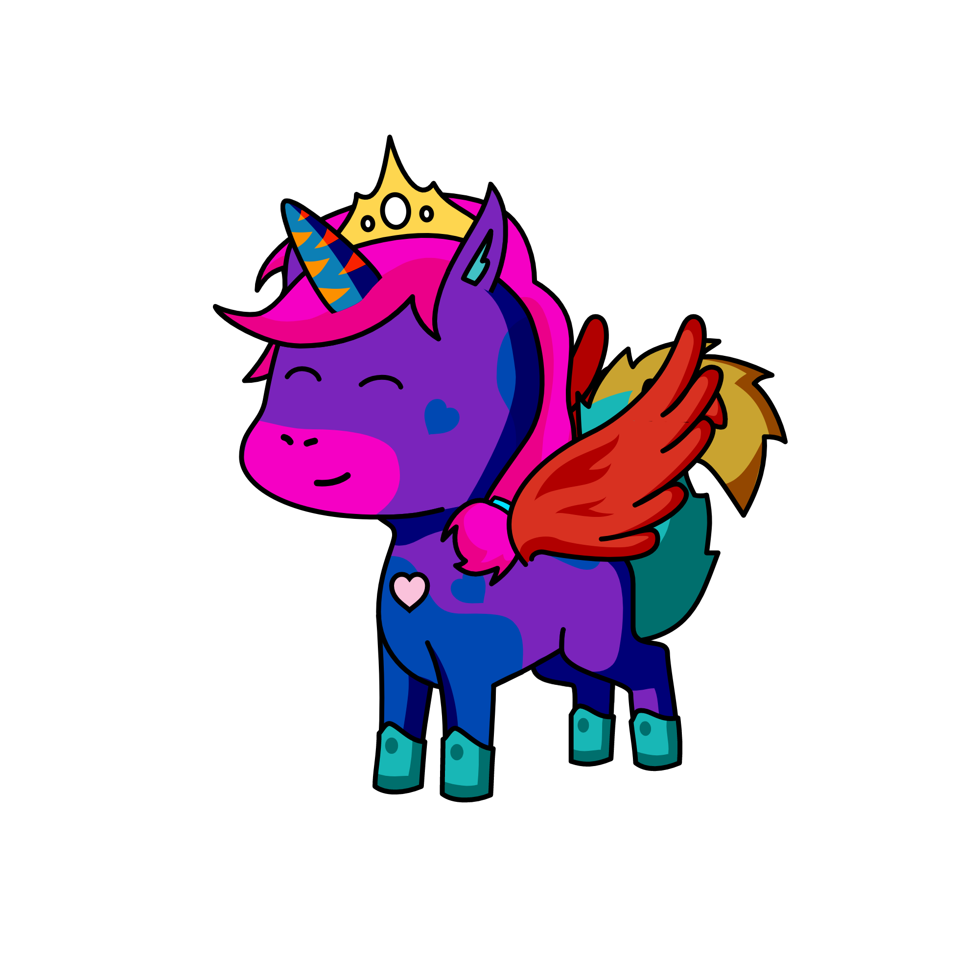 Queen Flare, the unicorn