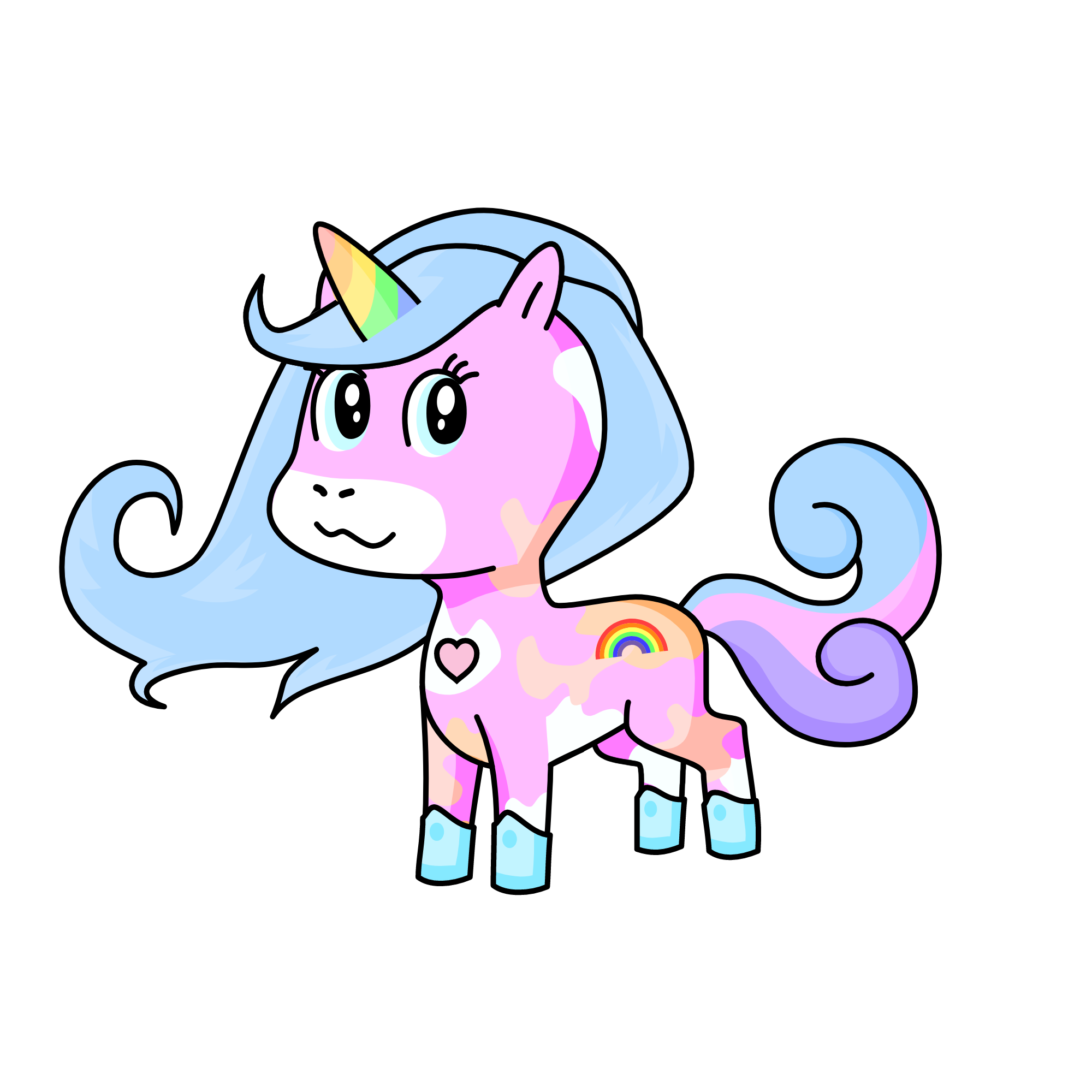pastel, the unicorn
