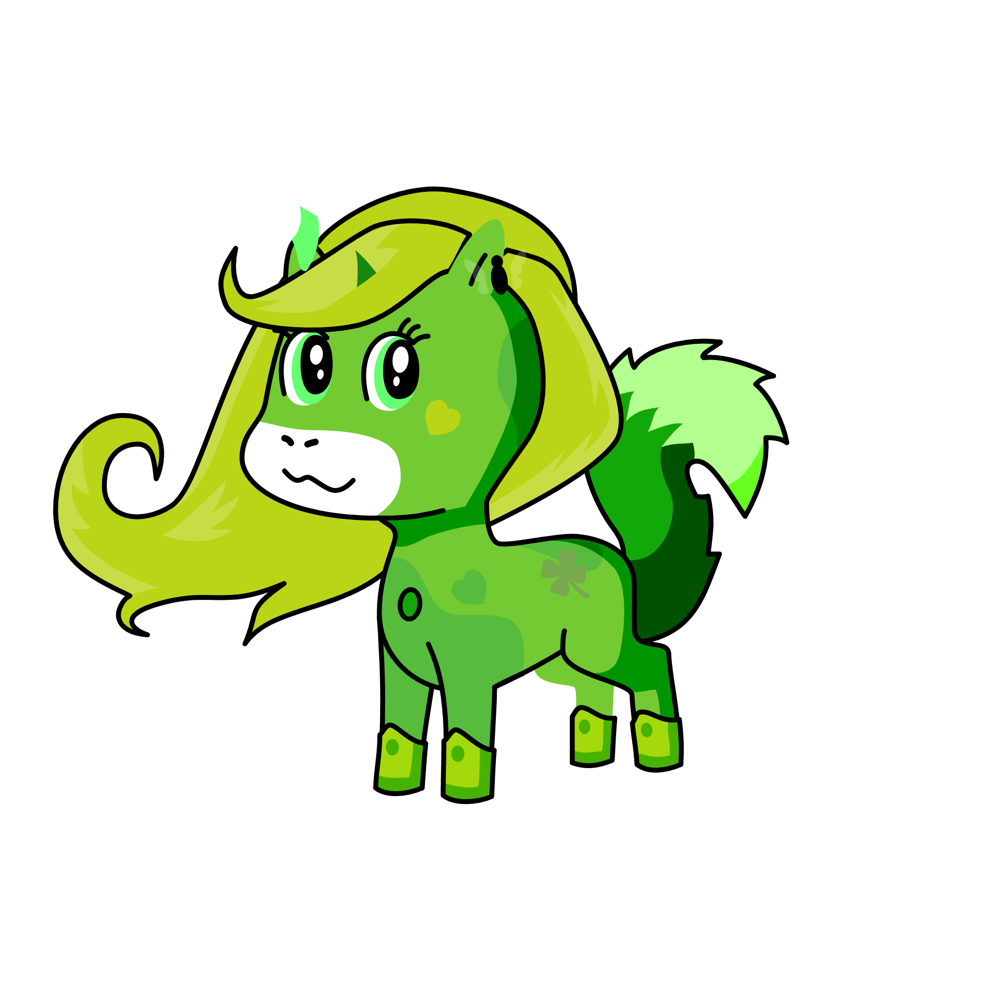 Green Queen, the unicorn