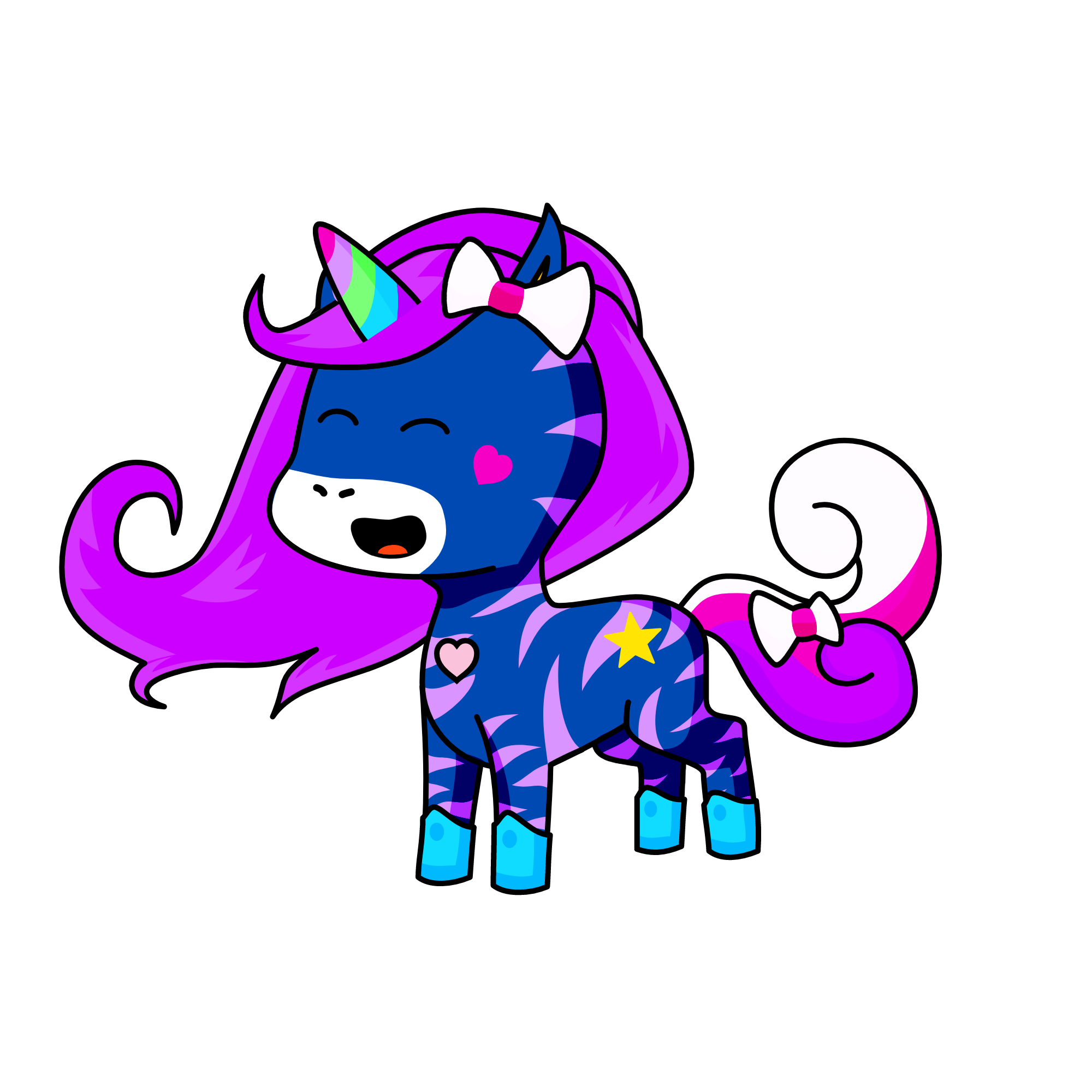 Sapphire, the unicorn