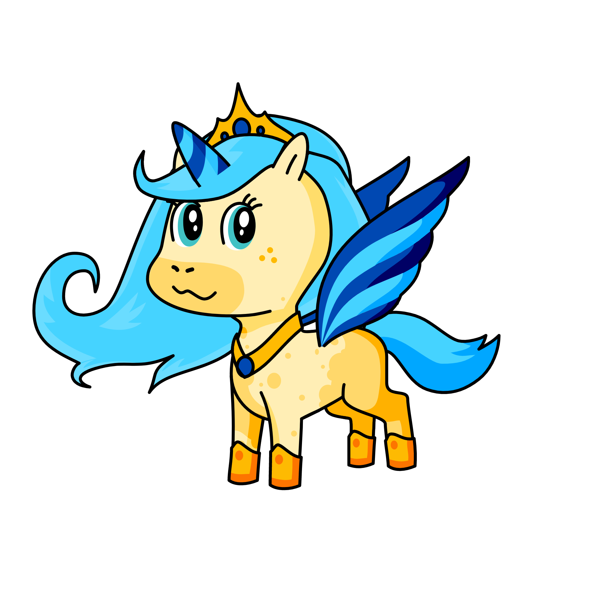 blu, the unicorn