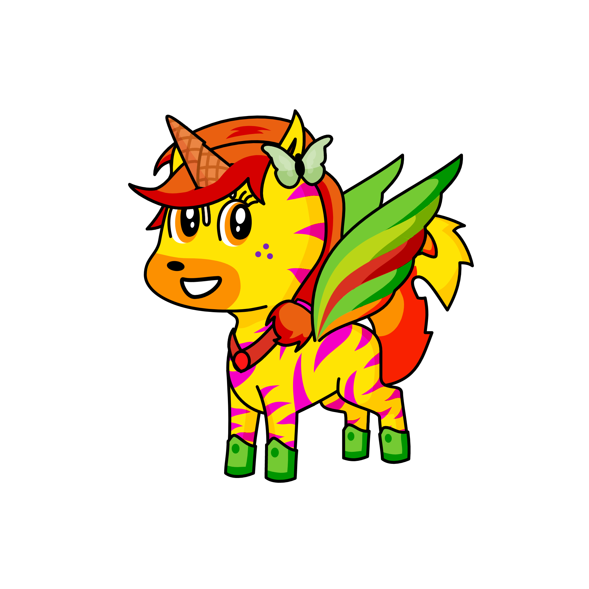 Foxlia, the unicorn