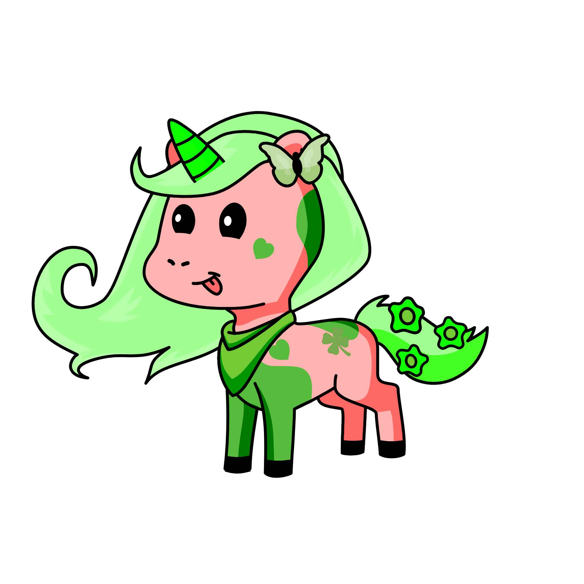 Queen of the Woods, the unicorn