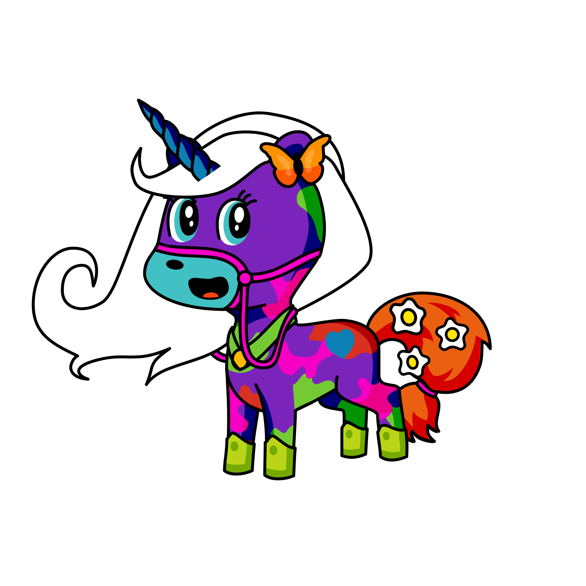 snow rain, the unicorn