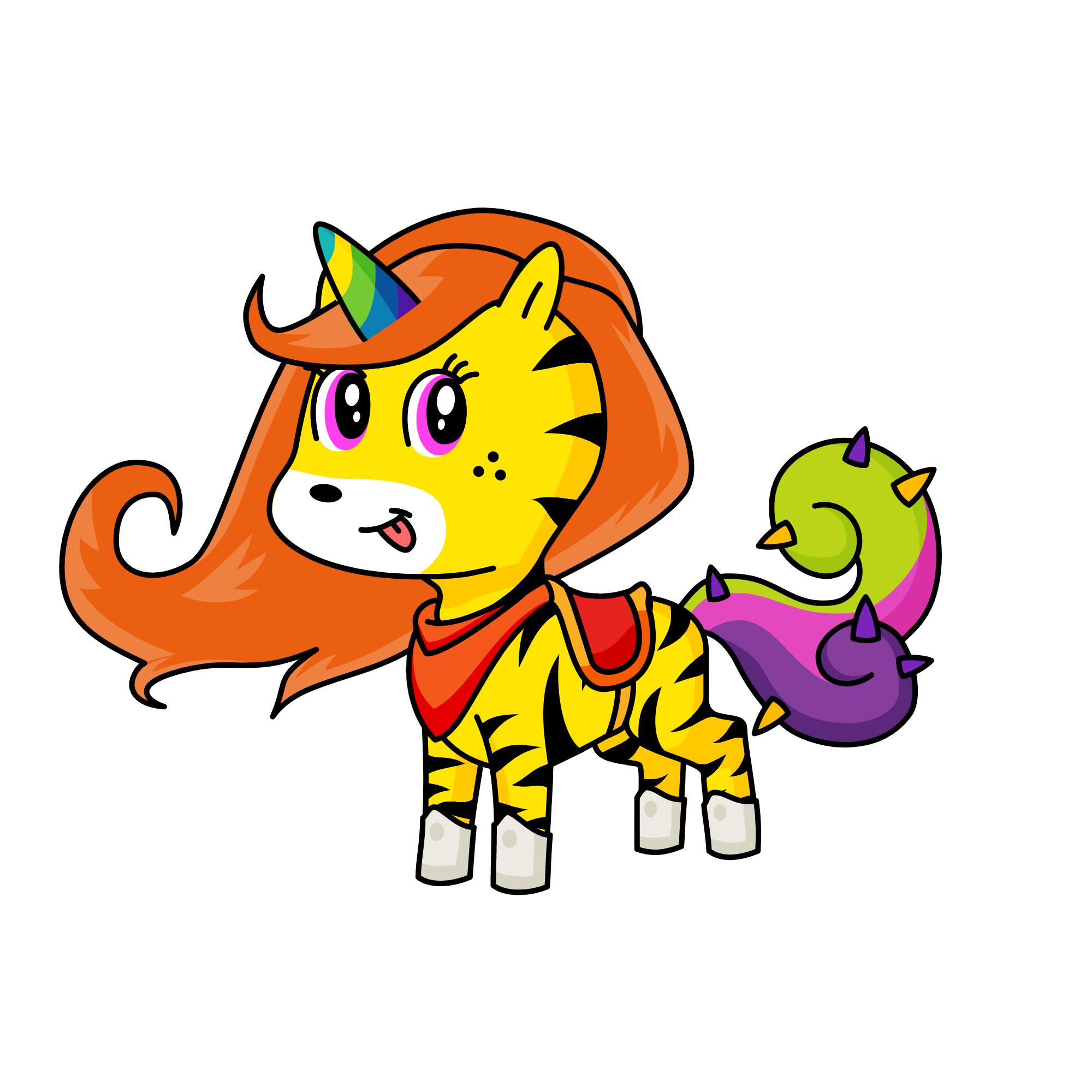 qeen peaches, the unicorn