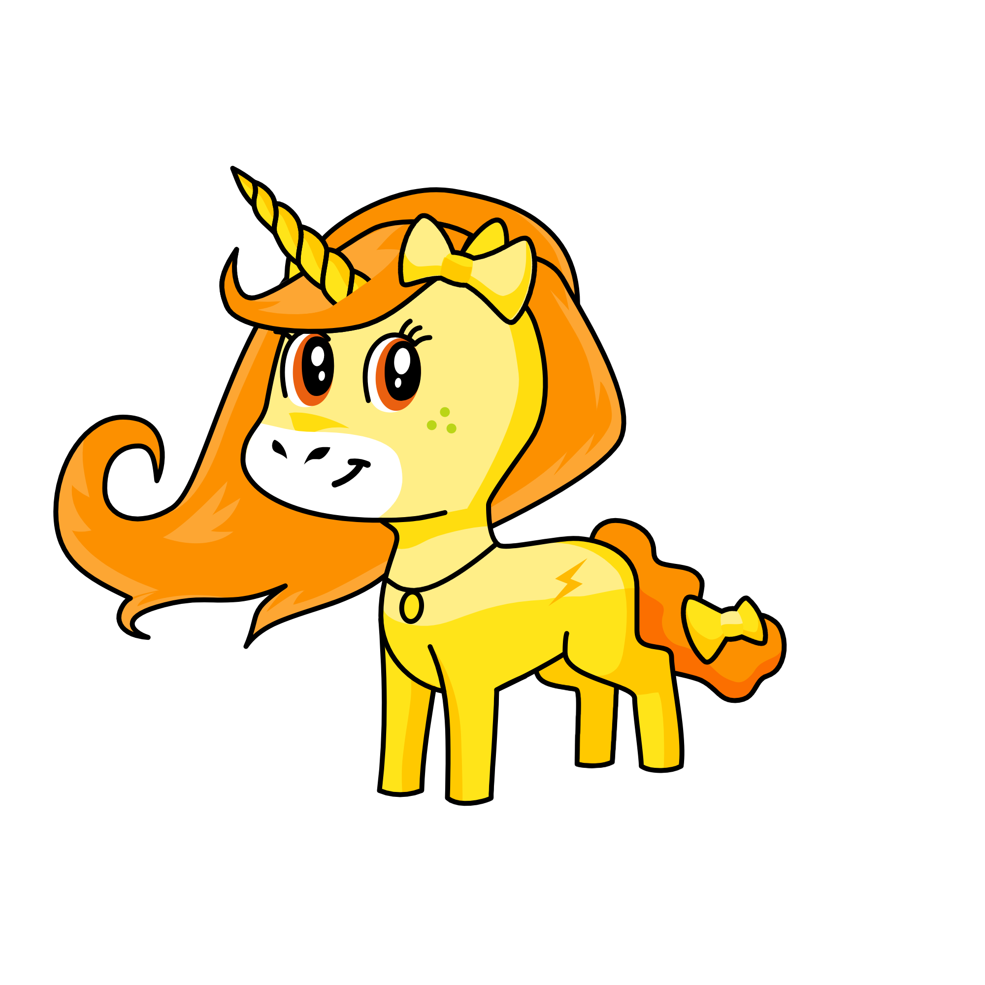 goldy, the unicorn