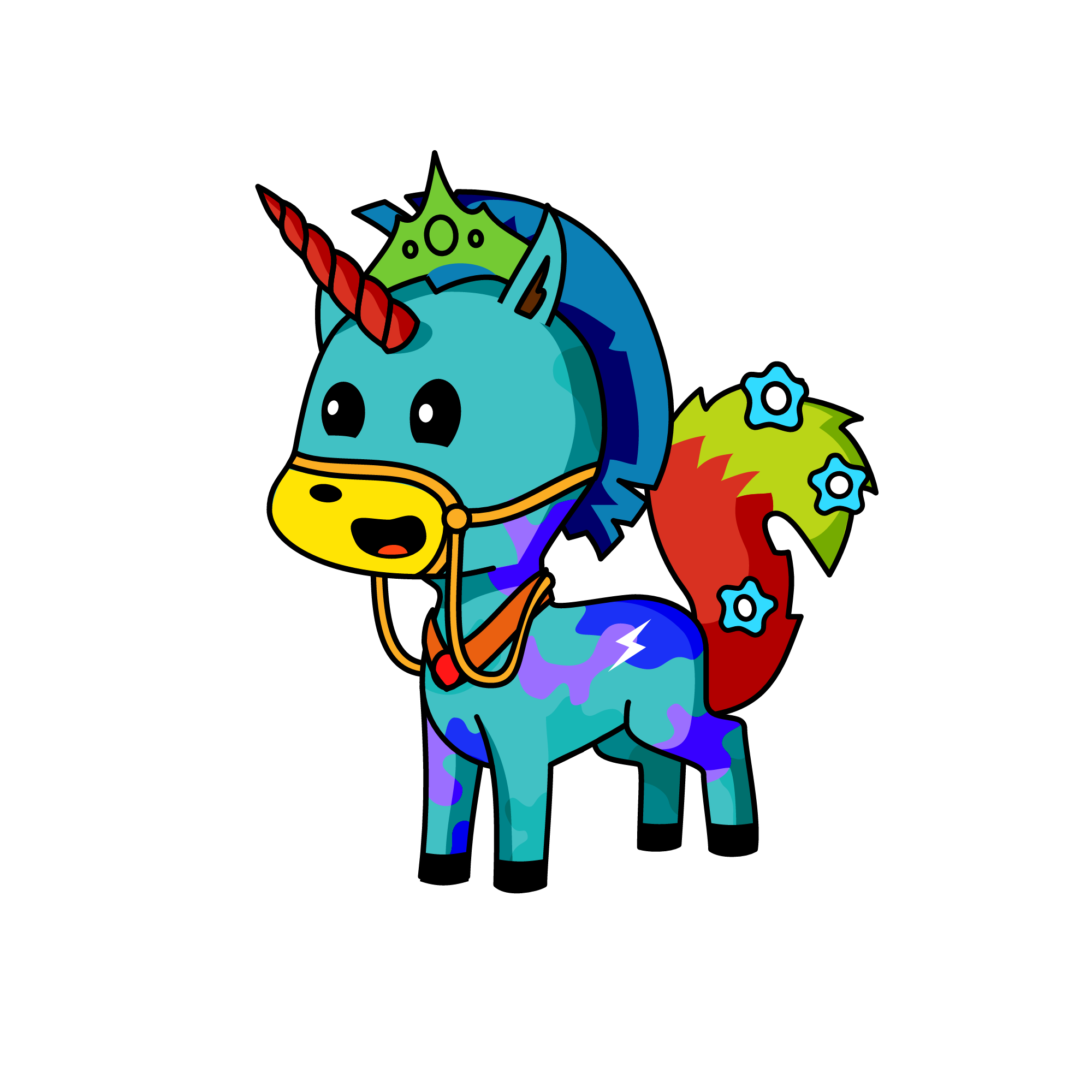 Unicornio azul, the unicorn