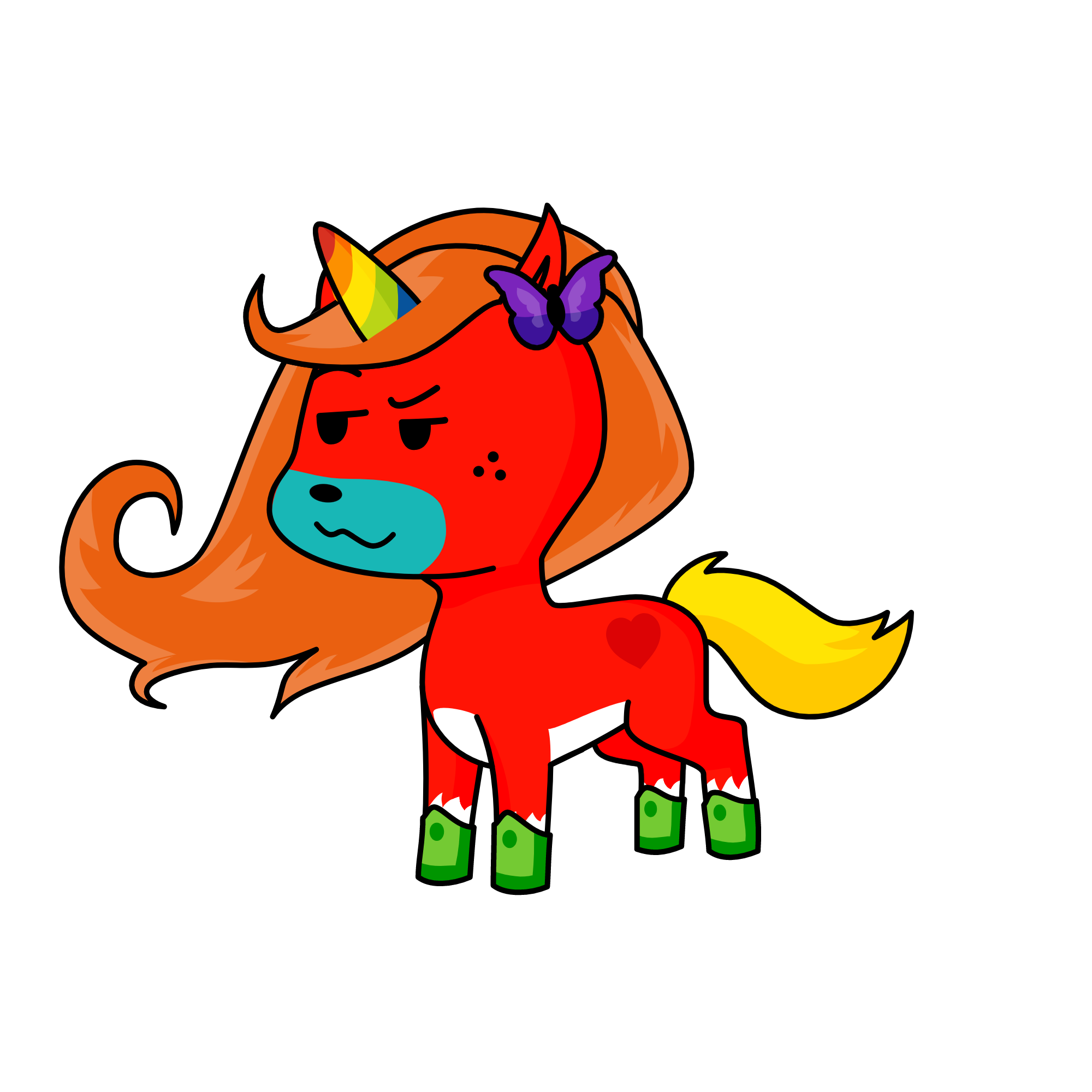 Unirainbow, the unicorn