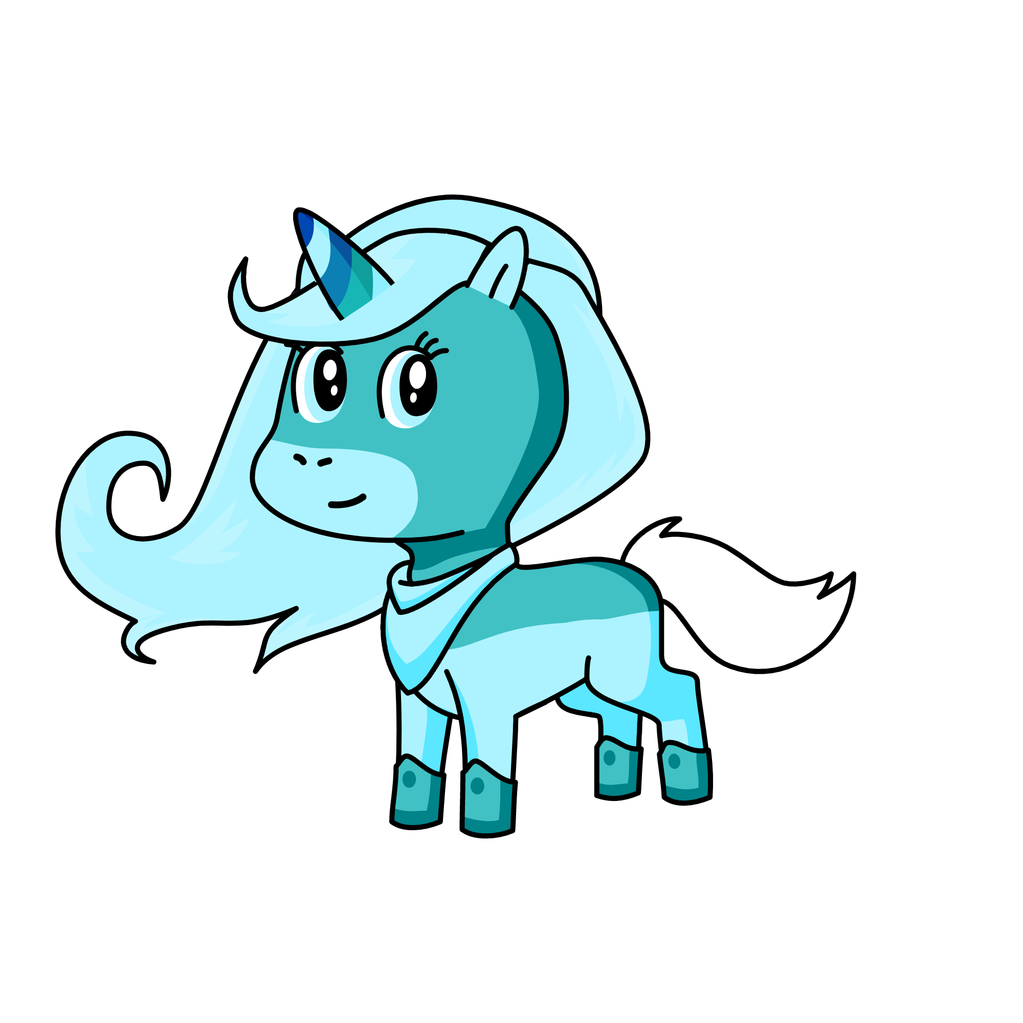 Icy, the unicorn