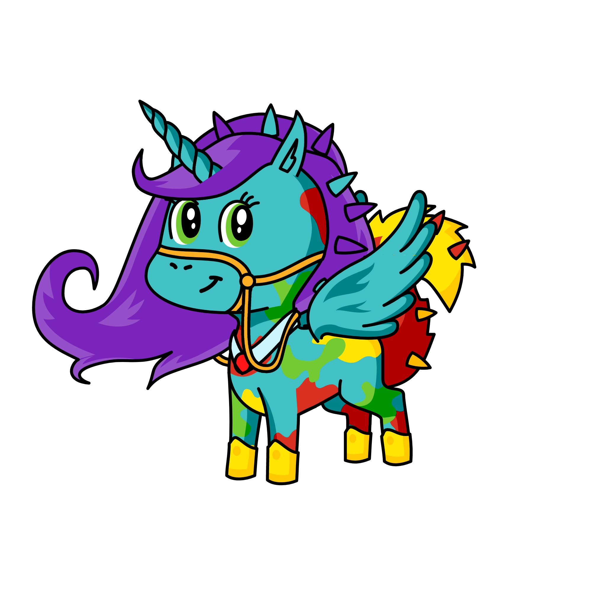 Rainbow Dash, the unicorn