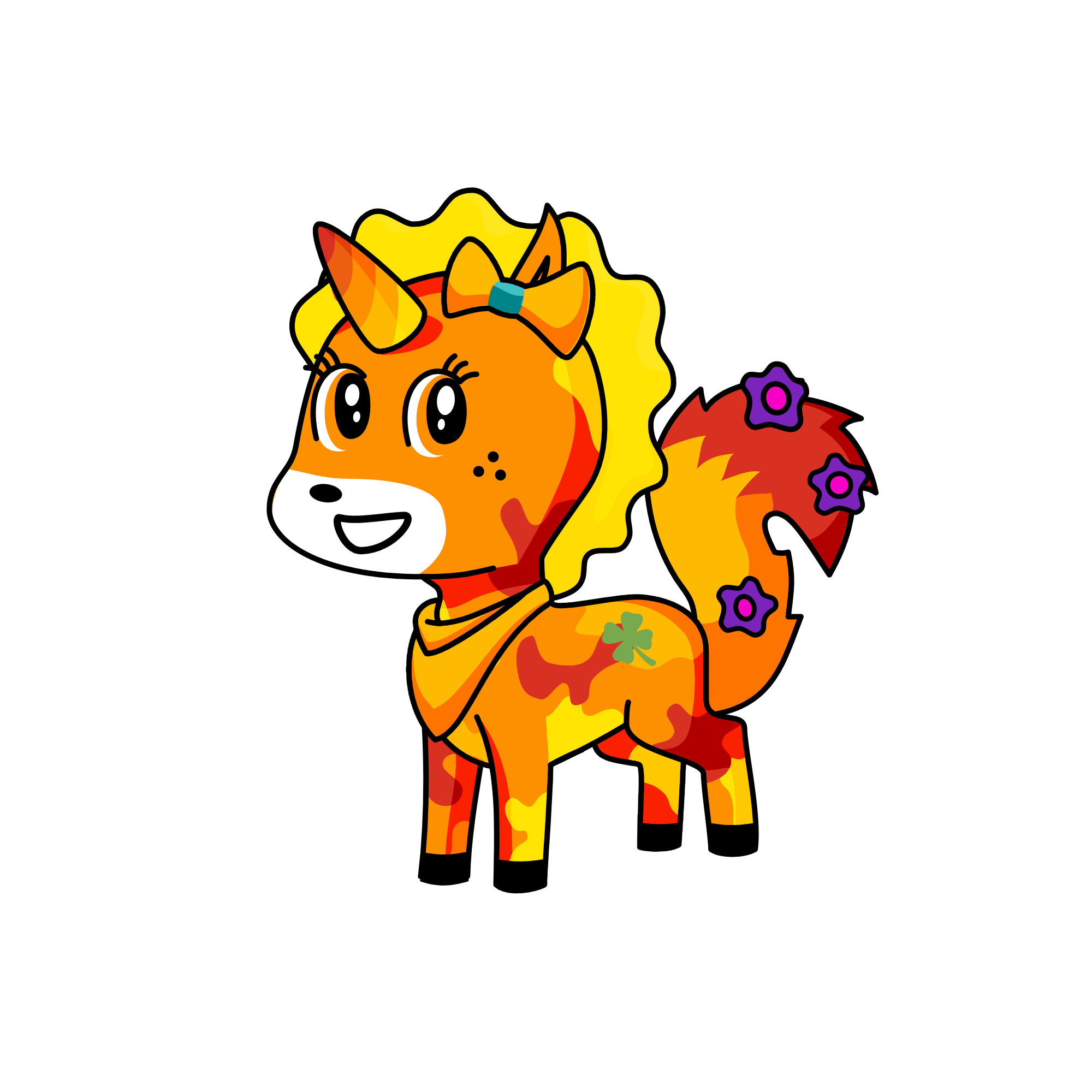 Happycorn, the unicorn