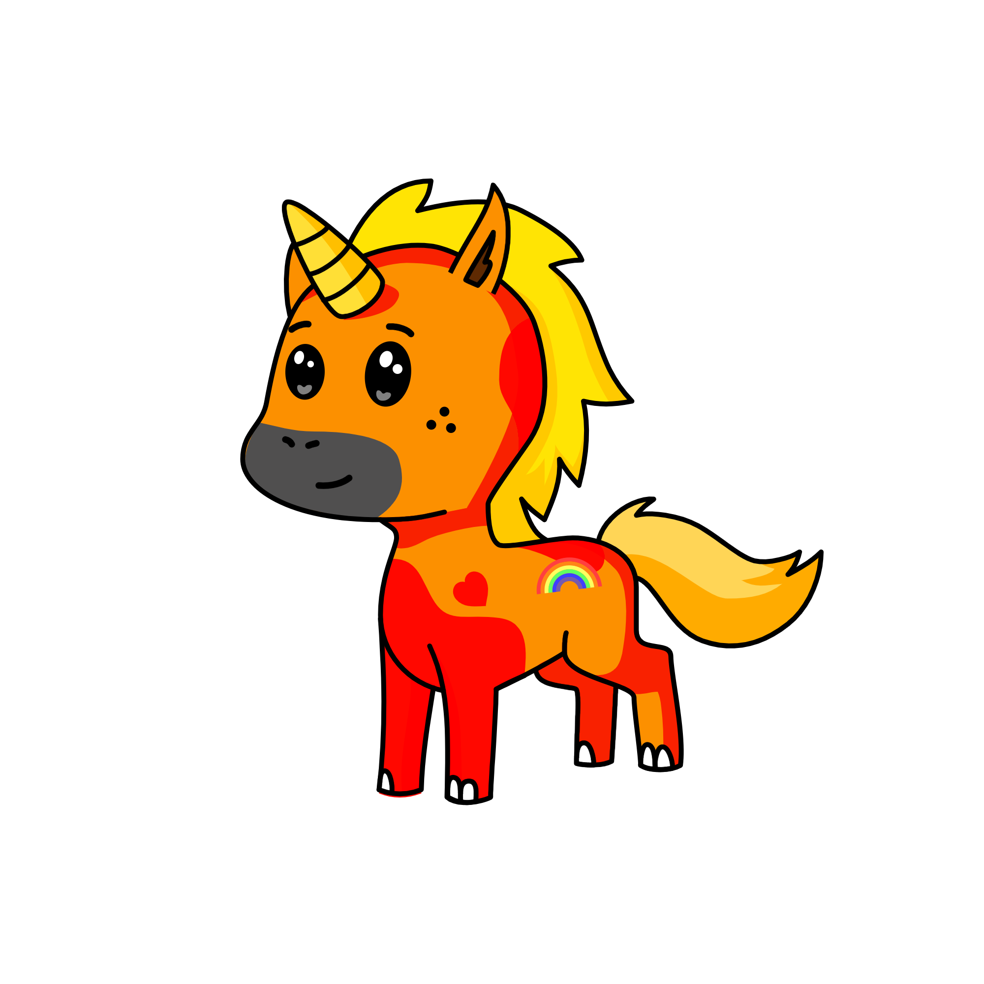 Lava, the unicorn