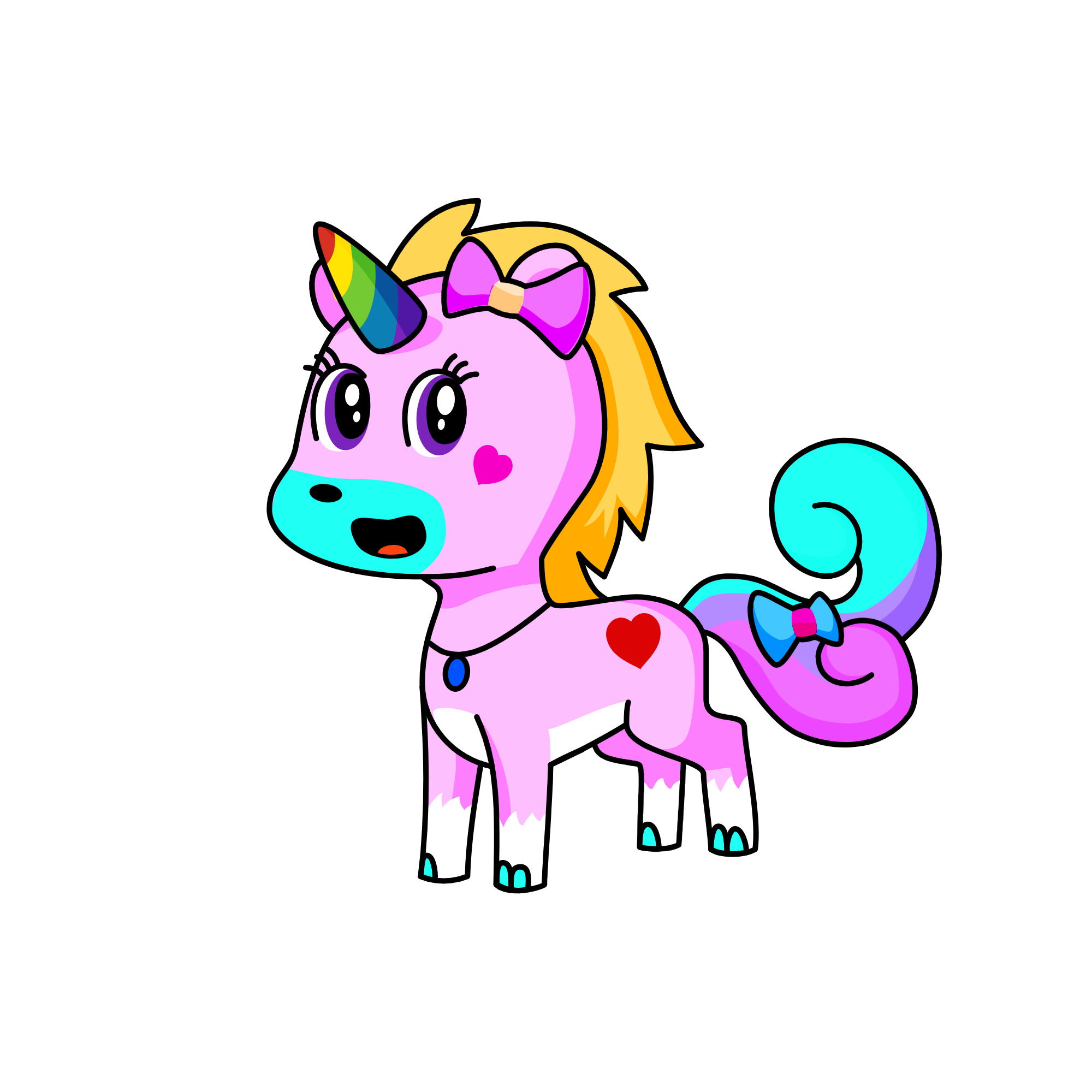 Pinky, the unicorn