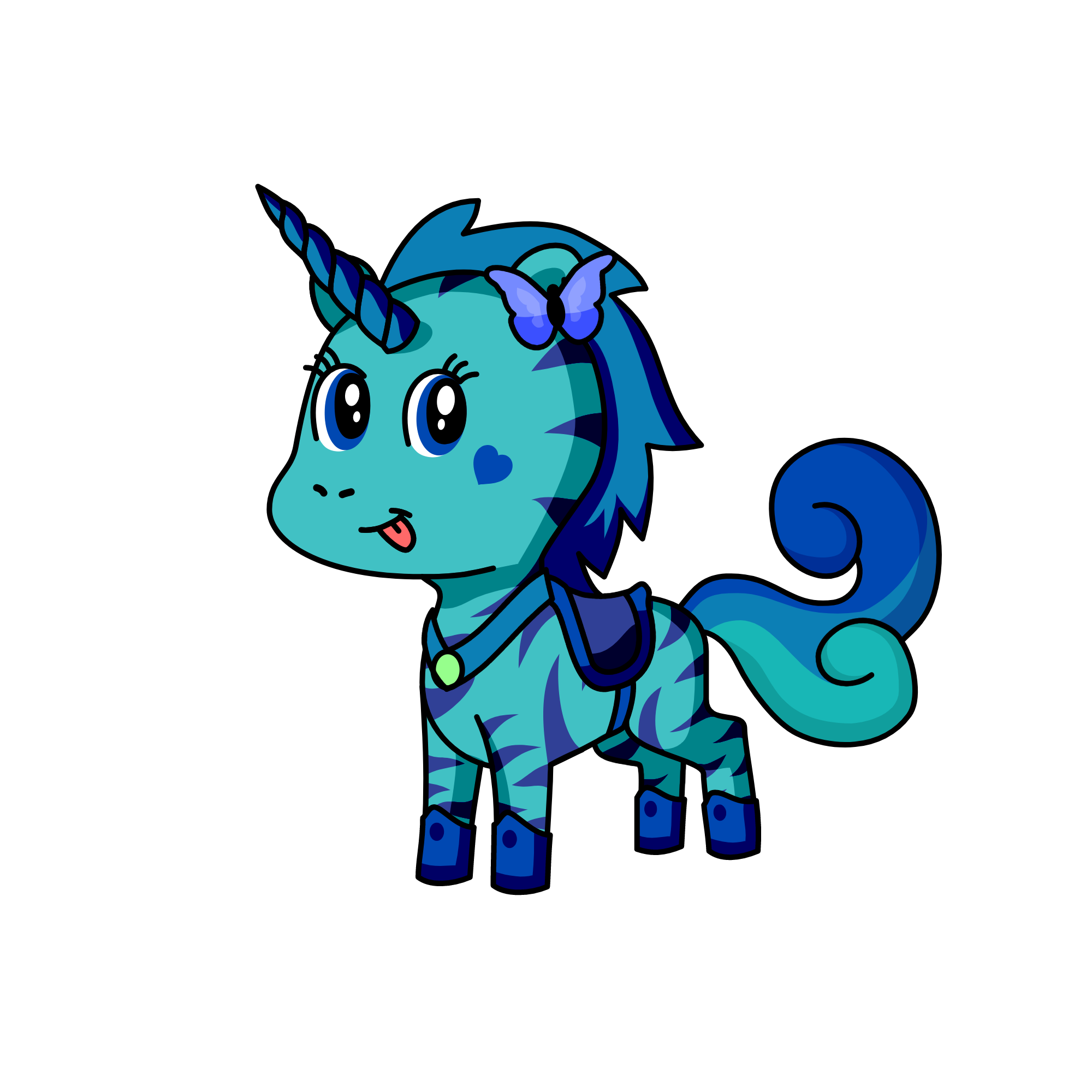 Winter, the unicorn