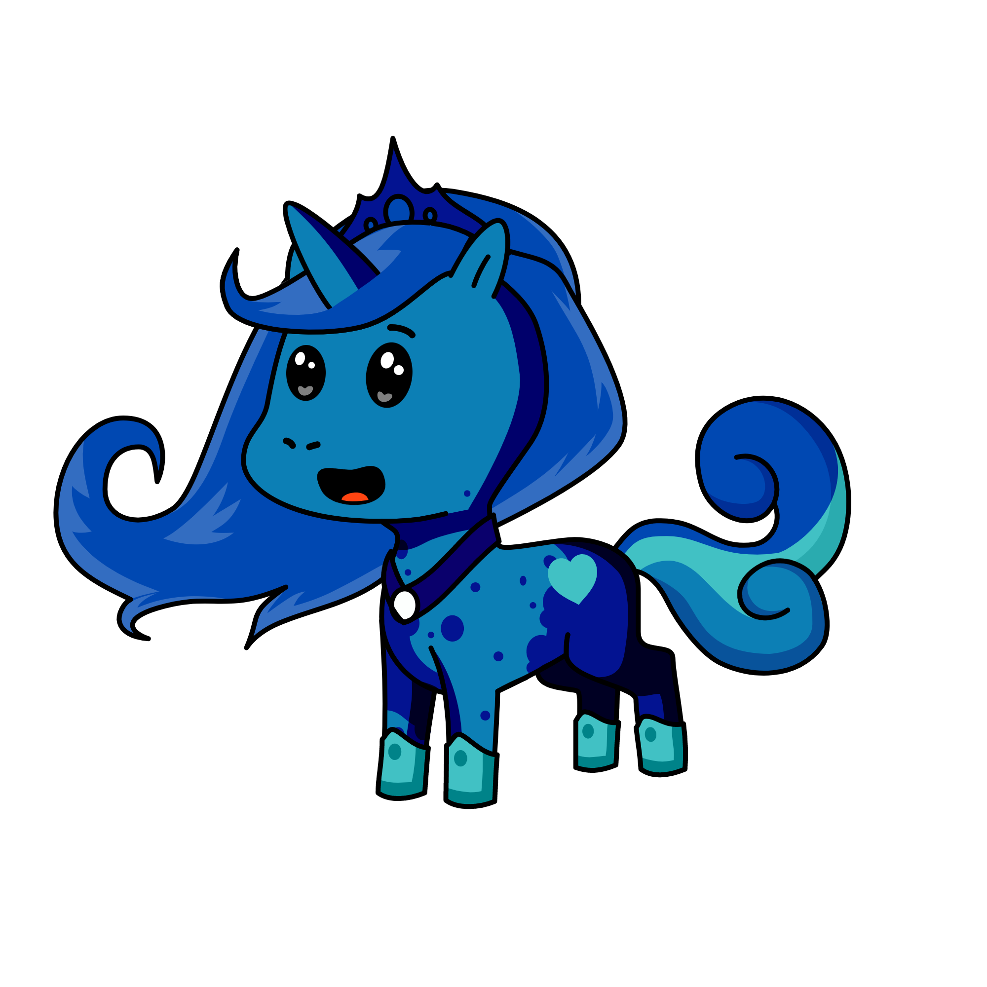 Princess Luna, the unicorn