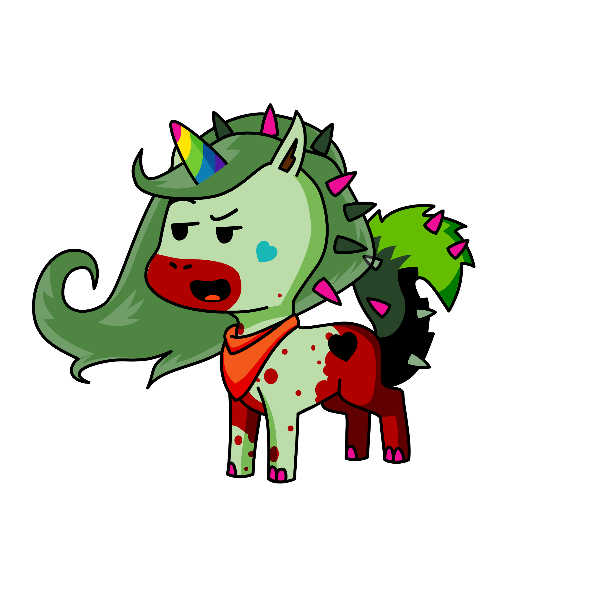 DESTROIER CAT HORSE MEOW K, the unicorn