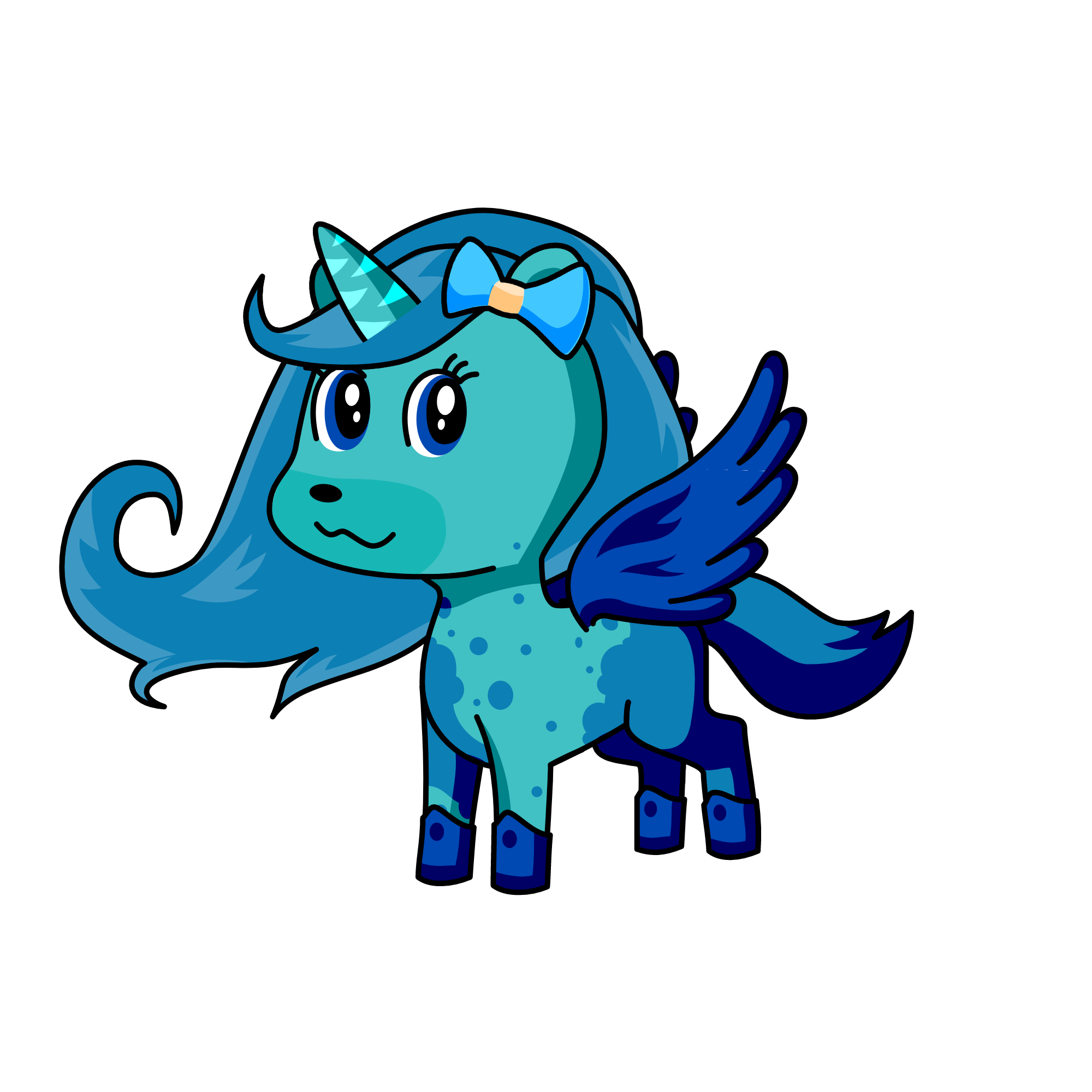 Water princess, the unicorn