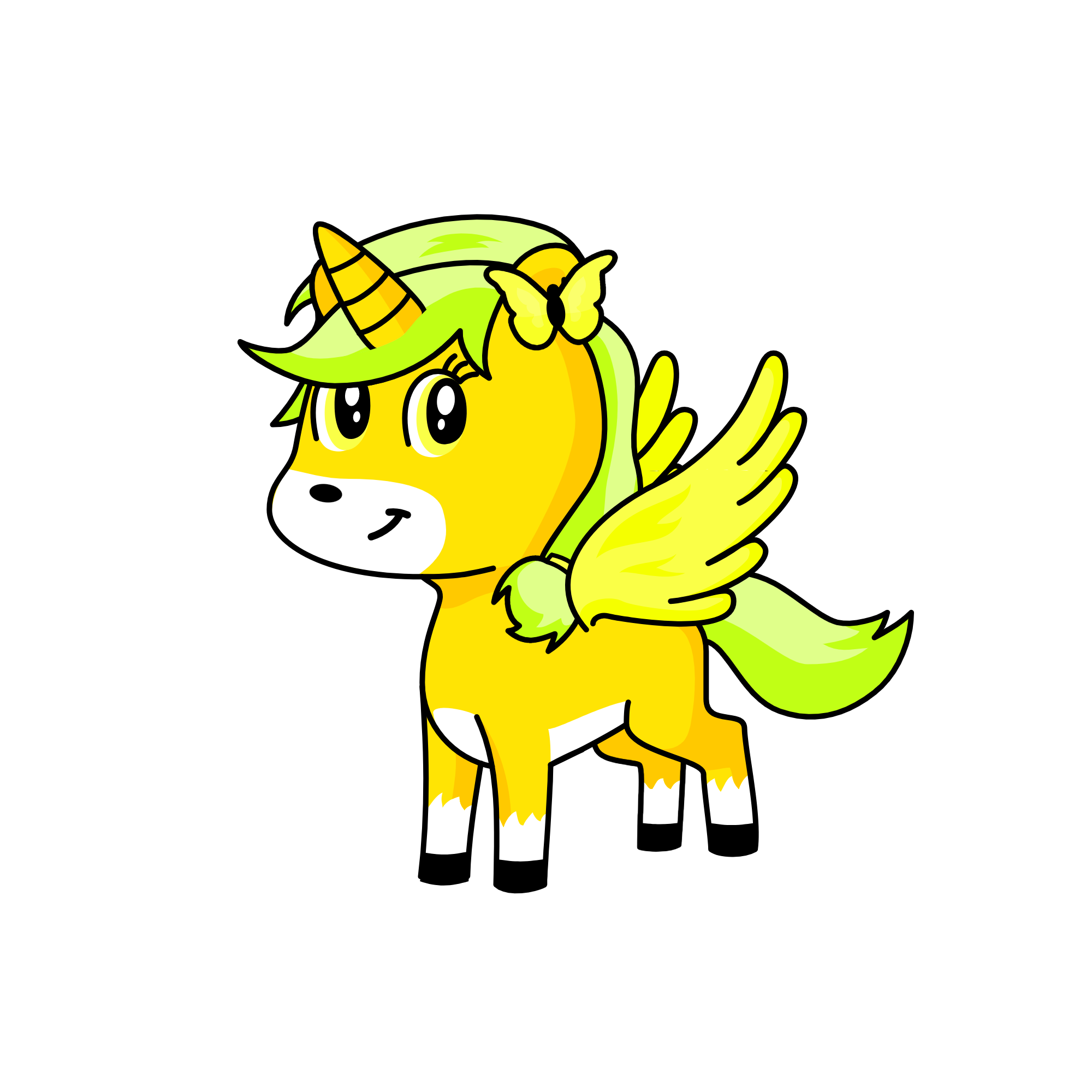 Light Princess, the unicorn