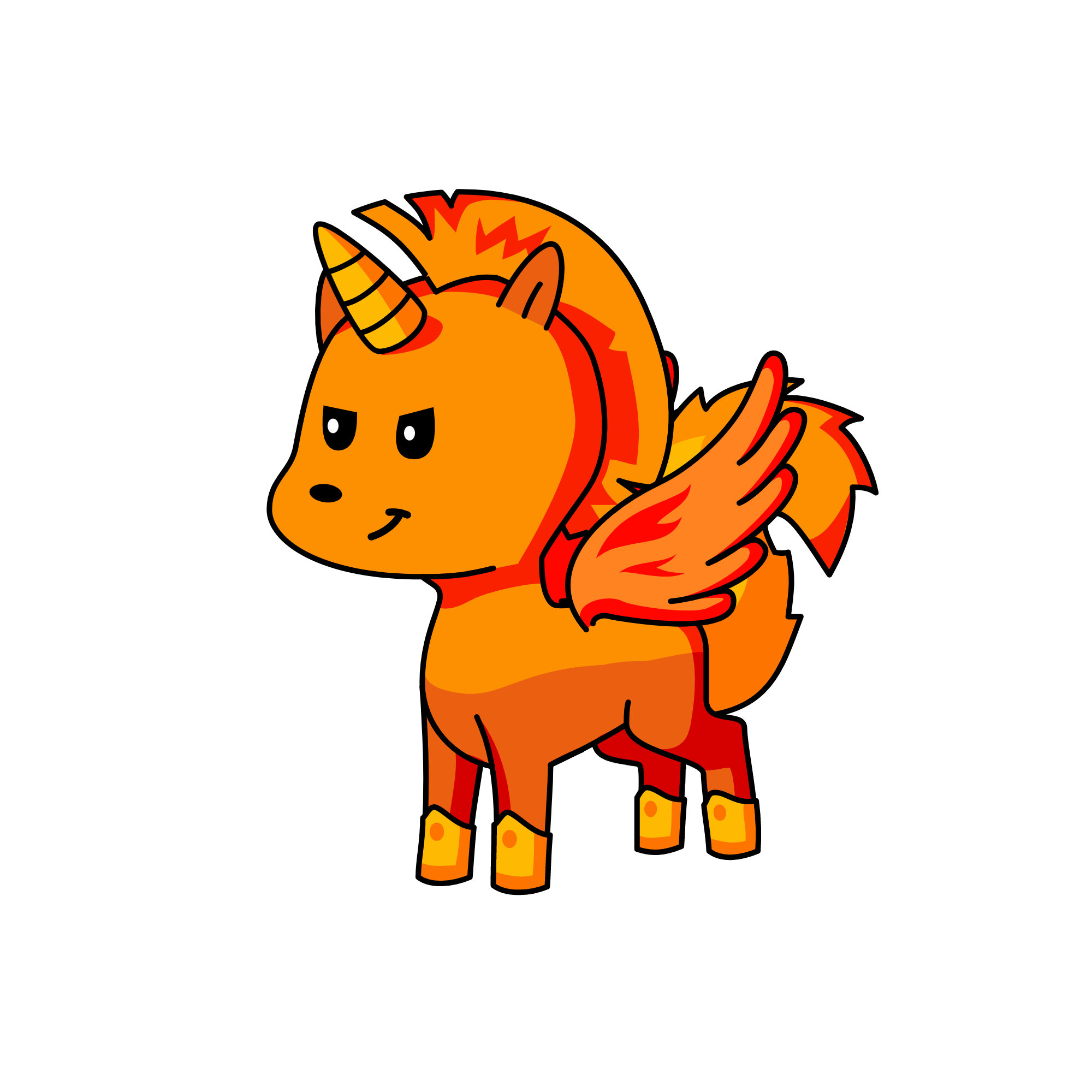 Fire prince, the unicorn