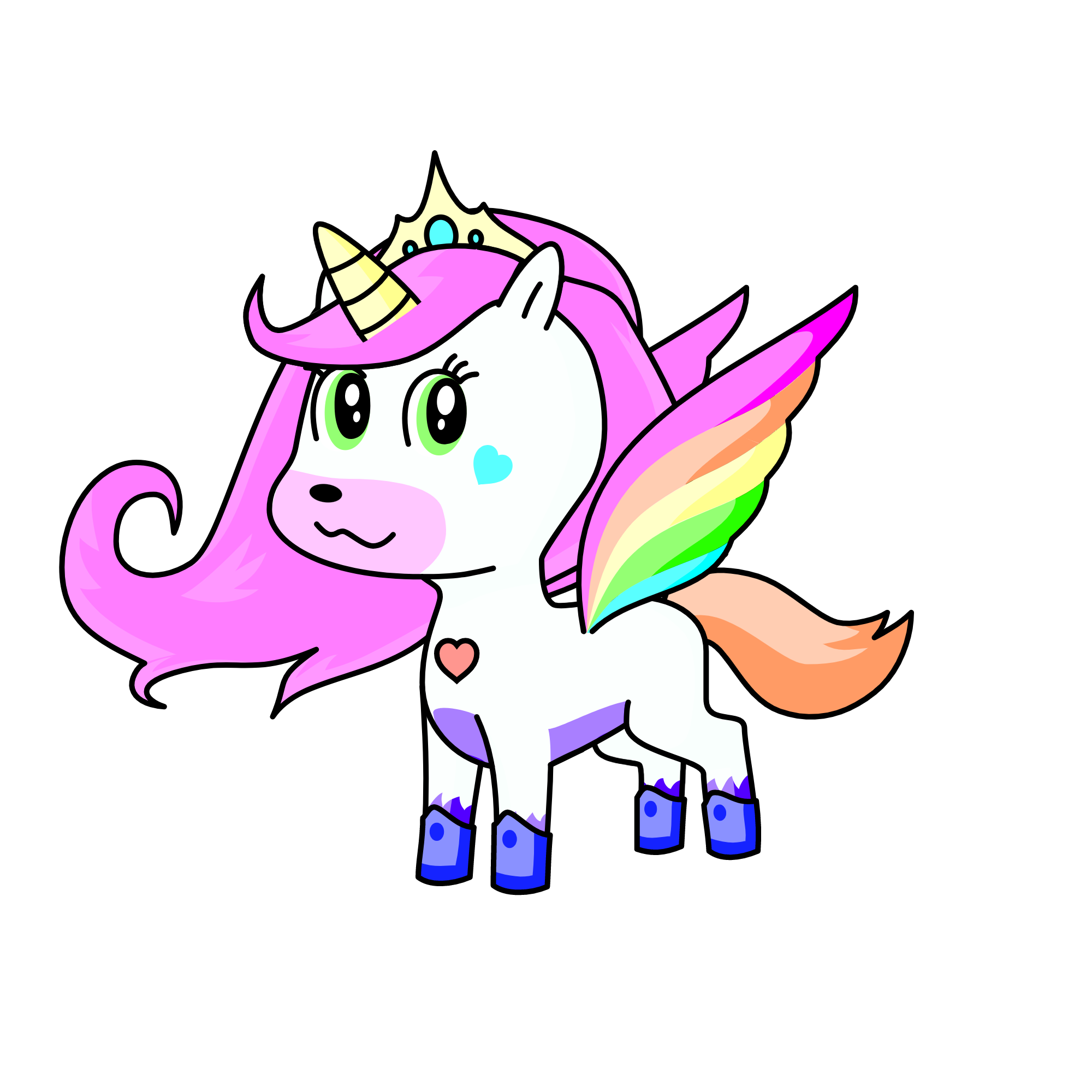 Princess pastel, the unicorn