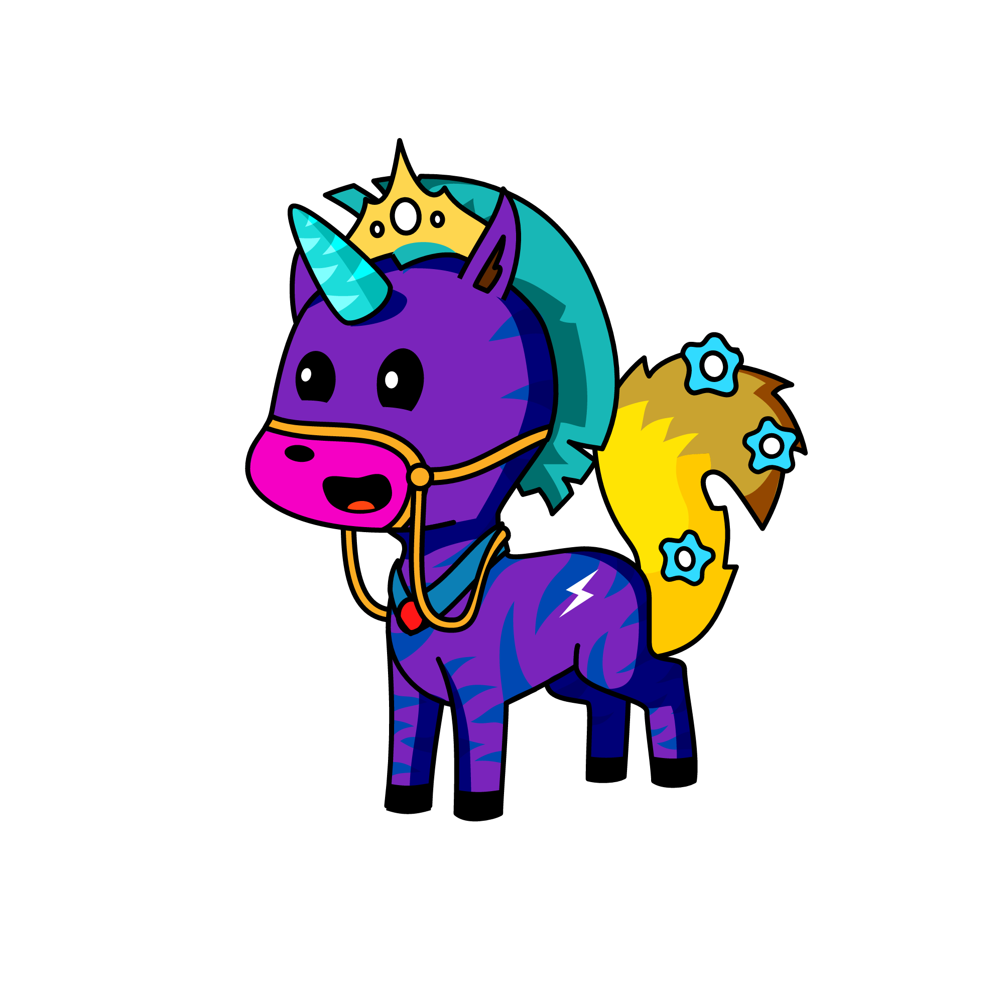 Unicornio tigre azul, the unicorn