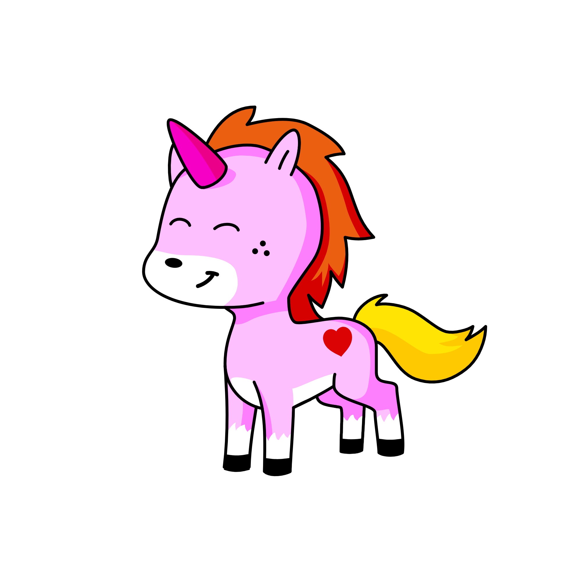Pinky, the unicorn