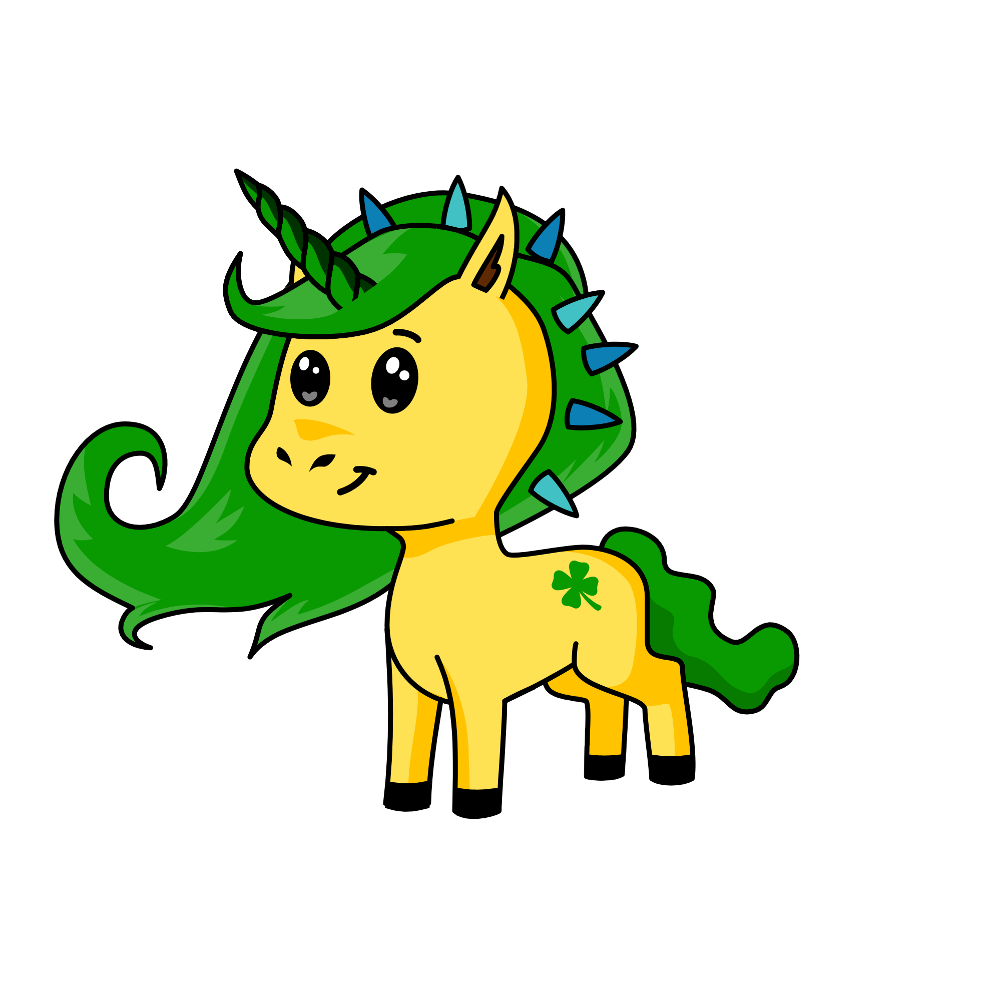 leafeon(sorry for the spikes), the unicorn